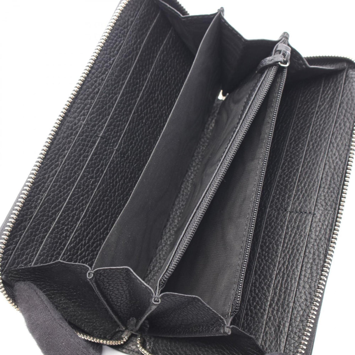 Gucci Black Leather Long Wallet (Bi-Fold) (Pre-Owned)