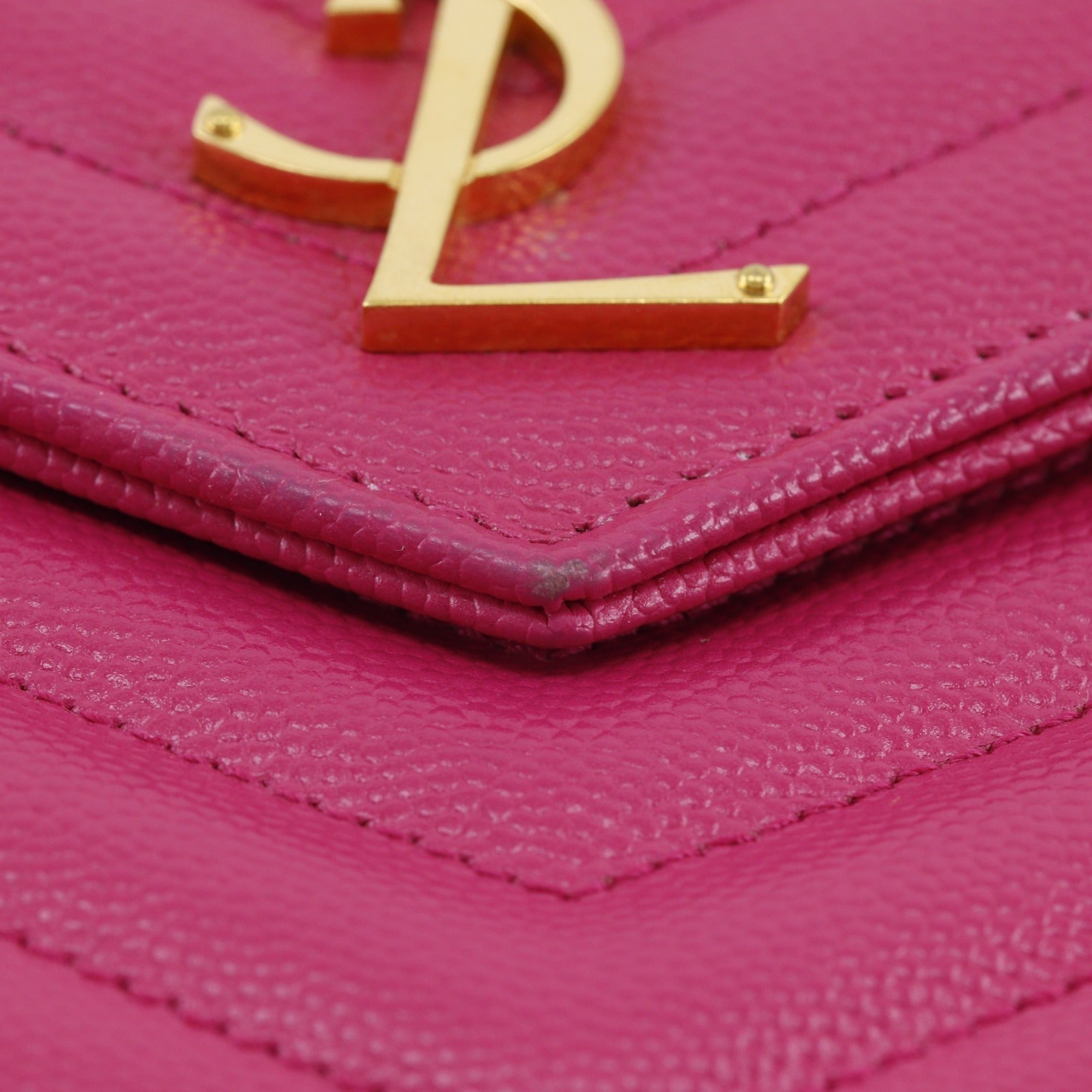 Saint Laurent Pink Leather Shoulder Bag (Pre-Owned)