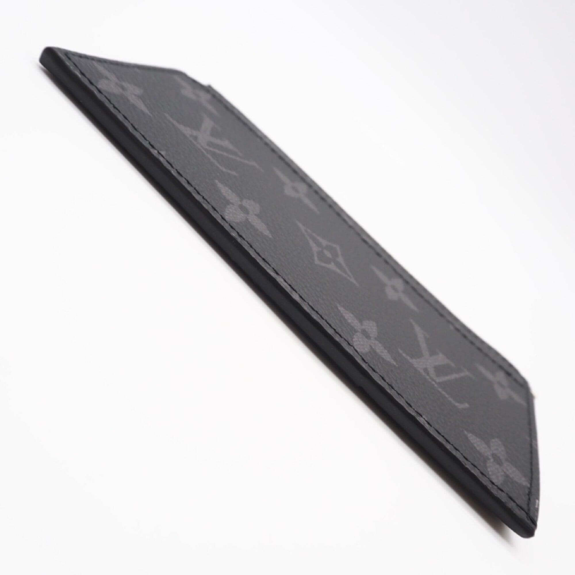 Louis Vuitton Black Gray Monogram Eclipse Monogram Eclipse Coin Purse/Coin Case (Pre-Owned)