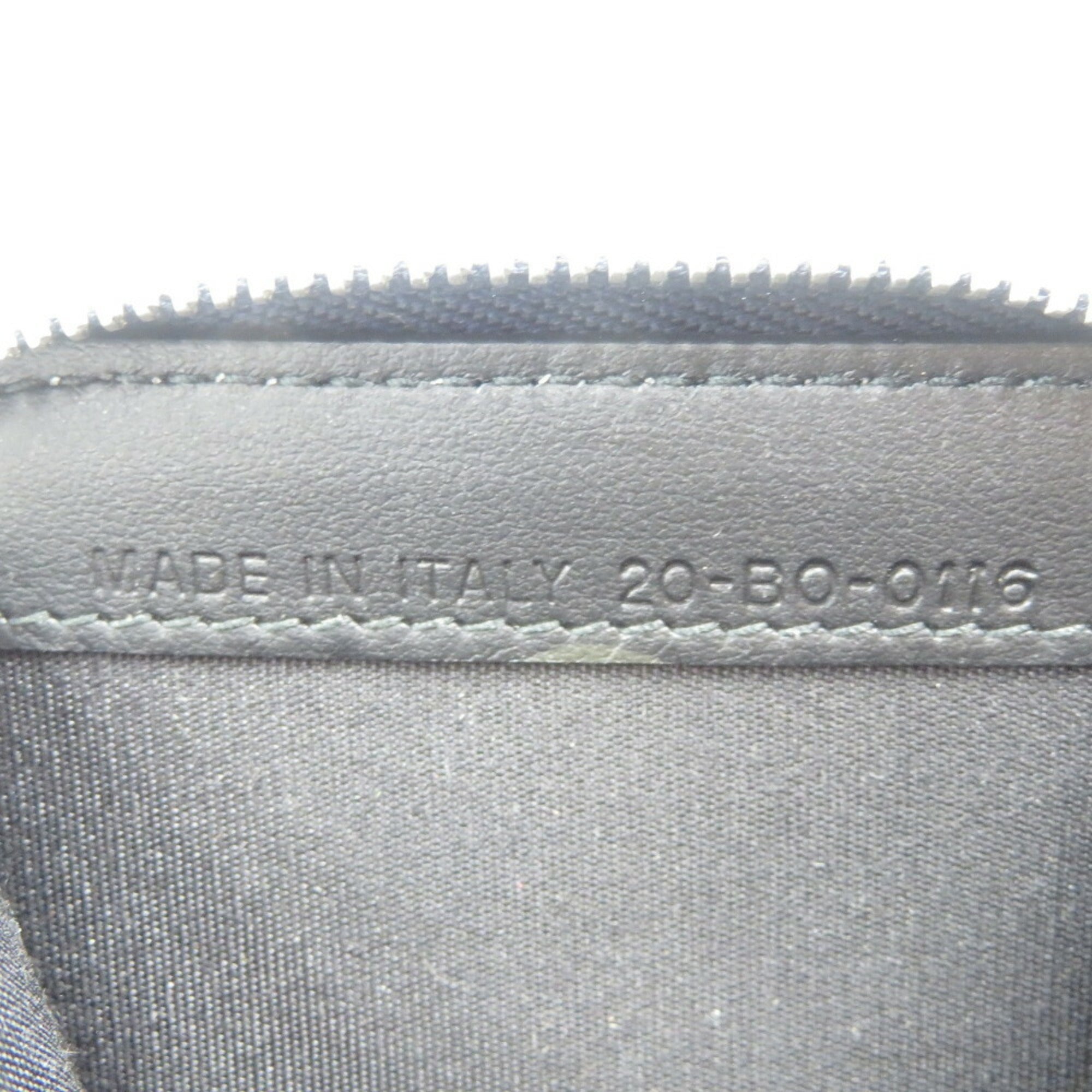 Dior Homme Navy Orange Leather Coin Purse/Coin Case (Pre-Owned)