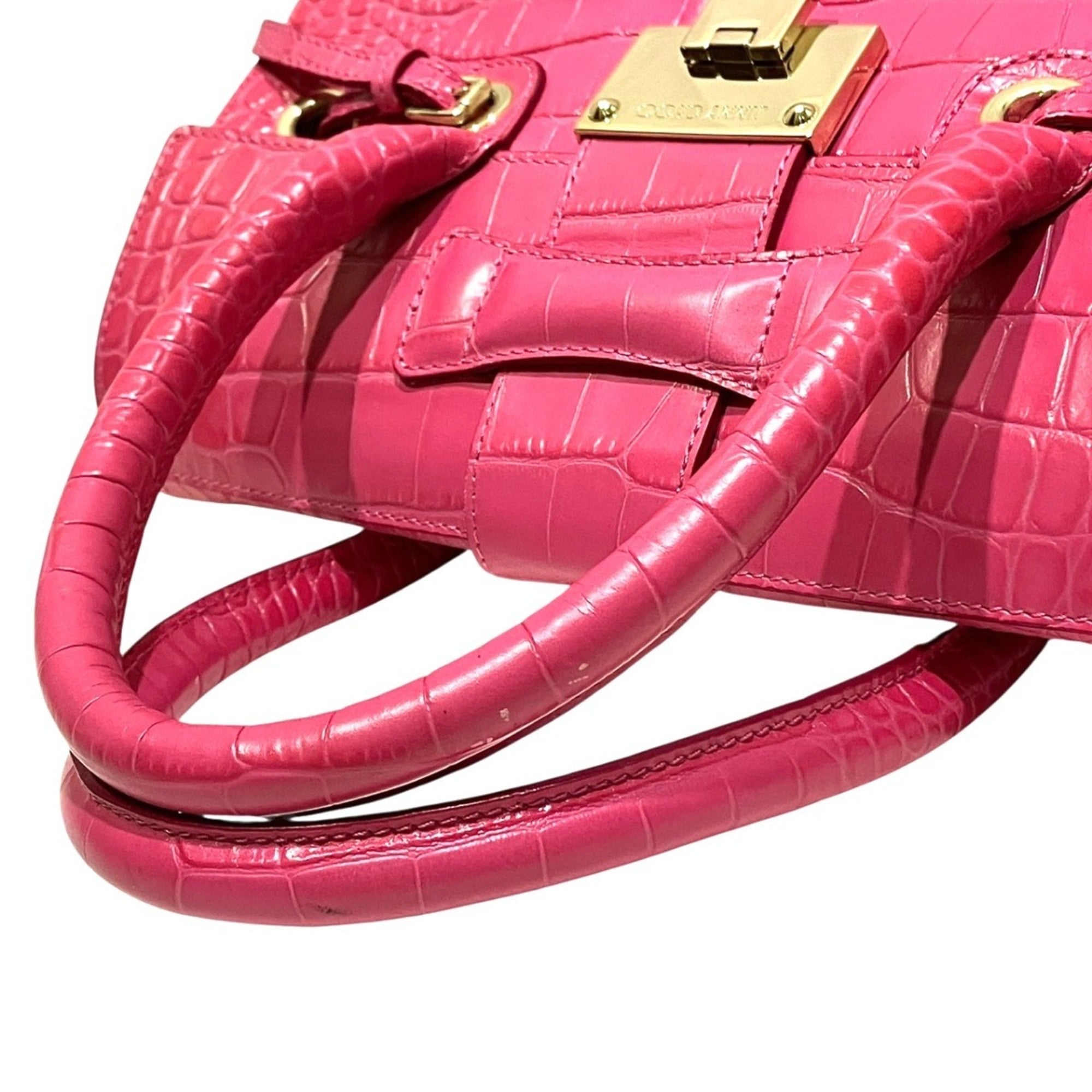 Jimmy Choo Pink Leather Handbag (Pre-Owned)