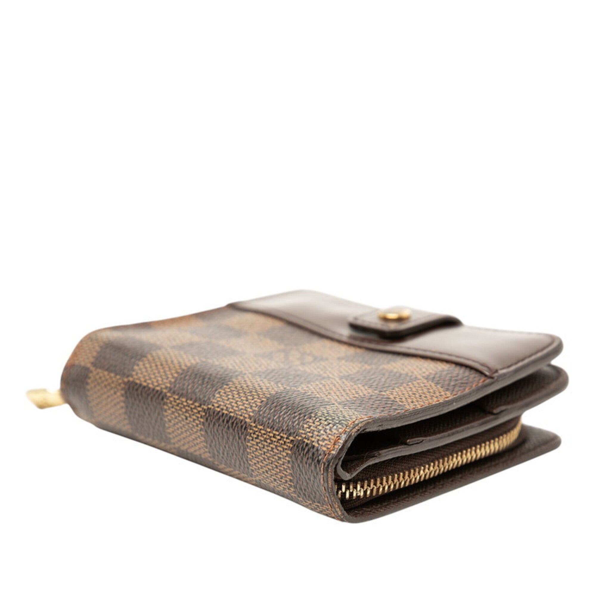 Louis Vuitton Brown Ebene Pvc Leather Wallet (Bi-Fold) (Pre-Owned)