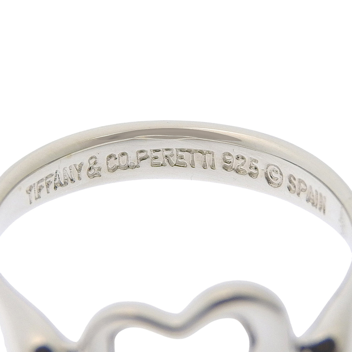 Tiffany Silver Silver 925 Band Ring (Pre-Owned)