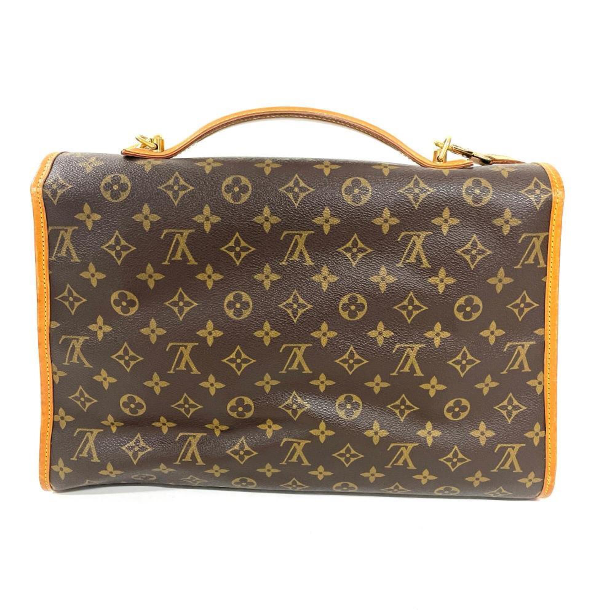 Louis Vuitton Brown Monogram Canvas Handbag (Pre-Owned)
