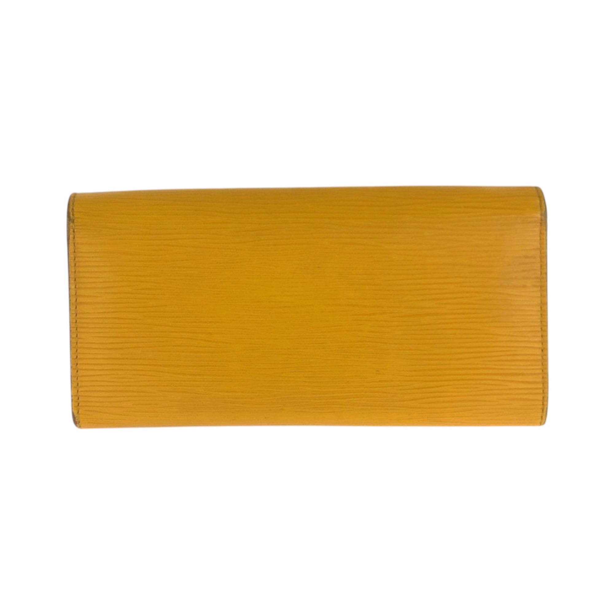 Louis Vuitton Yellow Epi Leather Long Wallet (Bi-Fold) (Pre-Owned)