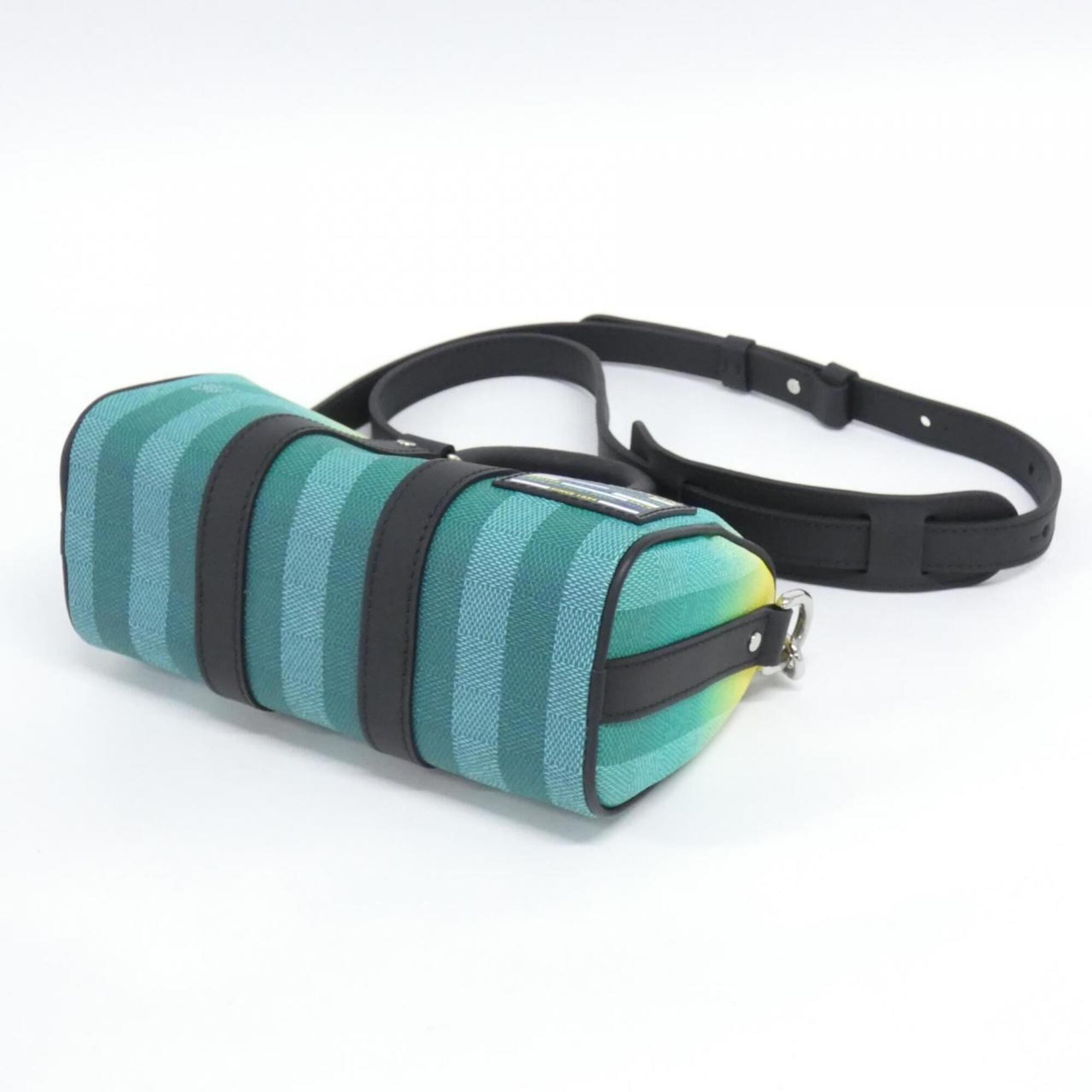 Louis Vuitton Vert Coated Canvas Boston Bag (Pre-Owned)