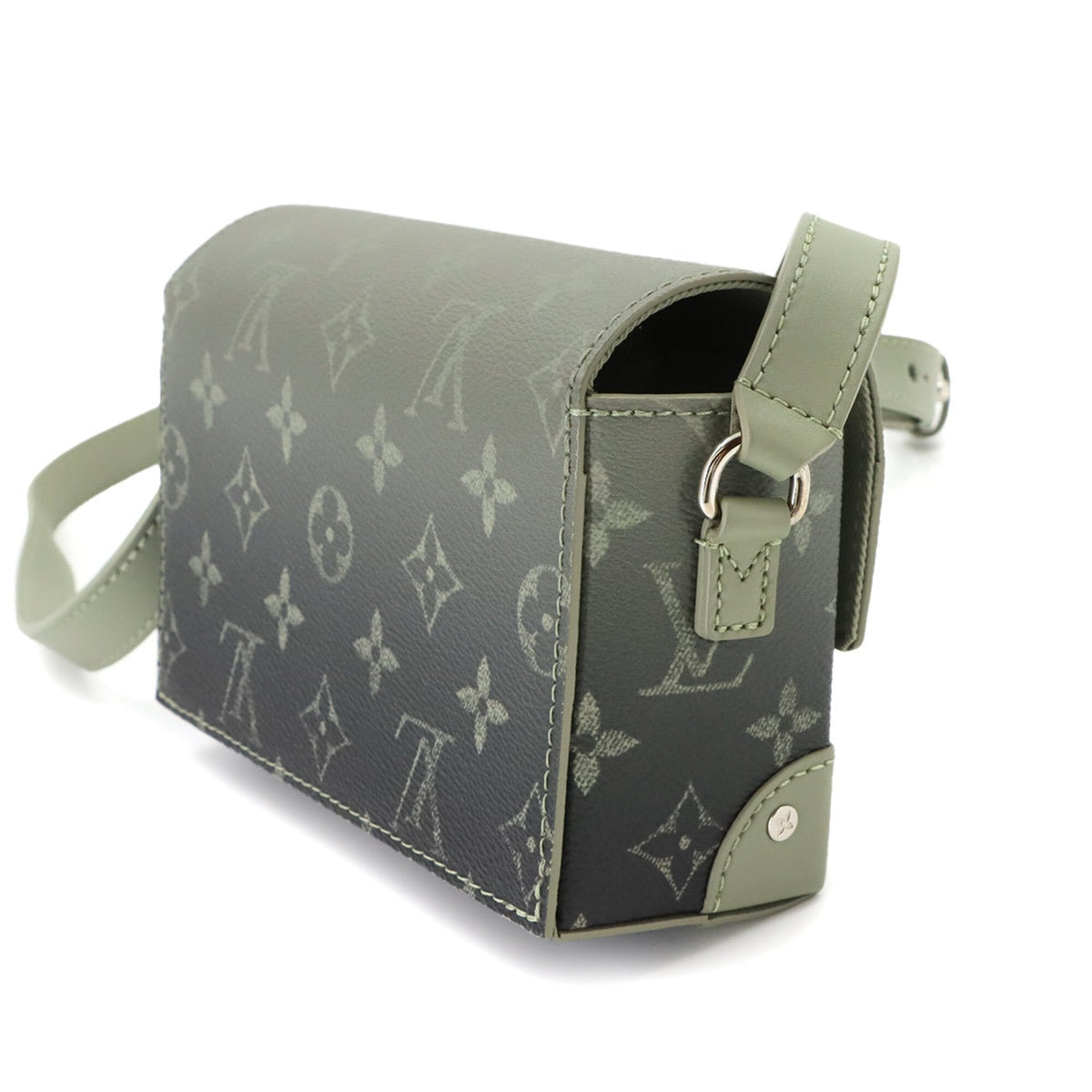 Louis Vuitton Khaki Monogram Handbag Shoulder Bag (Pre-Owned)