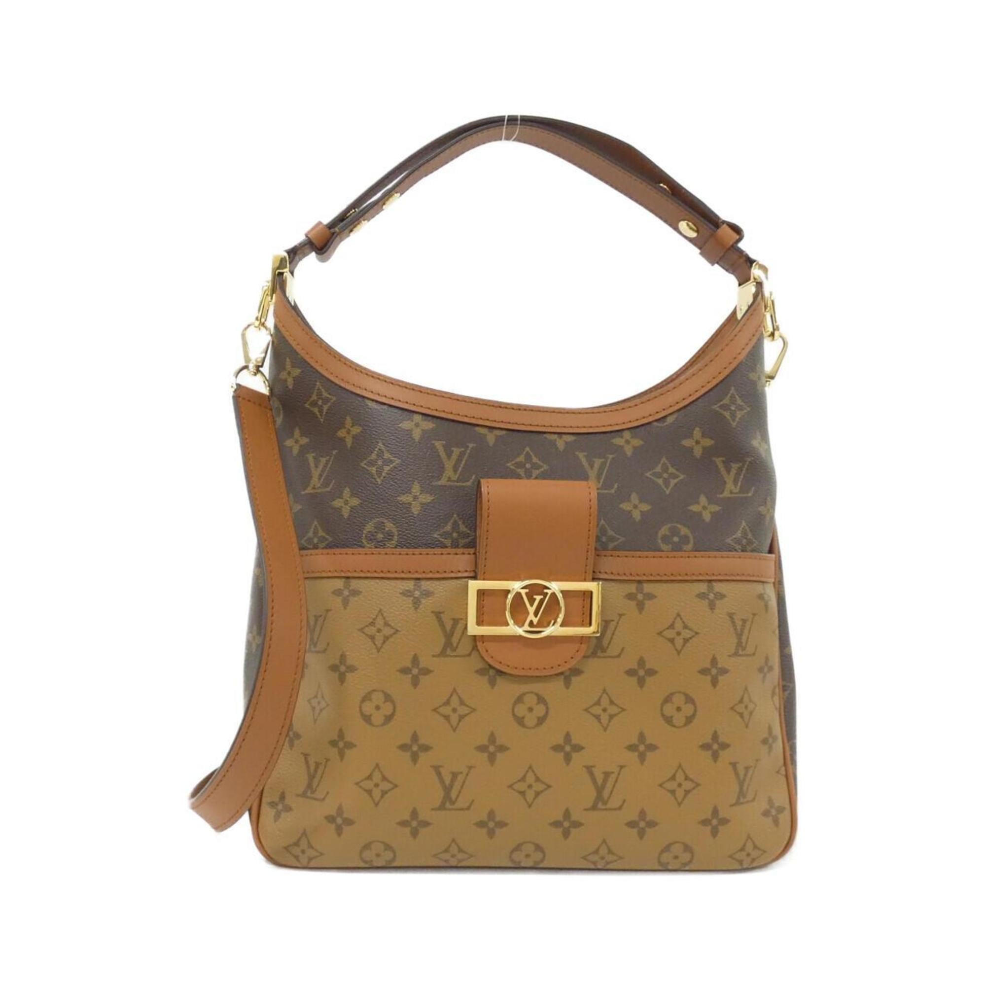 Louis Vuitton Monogram Marron Coated Canvas Shoulder Bag (Pre-Owned)