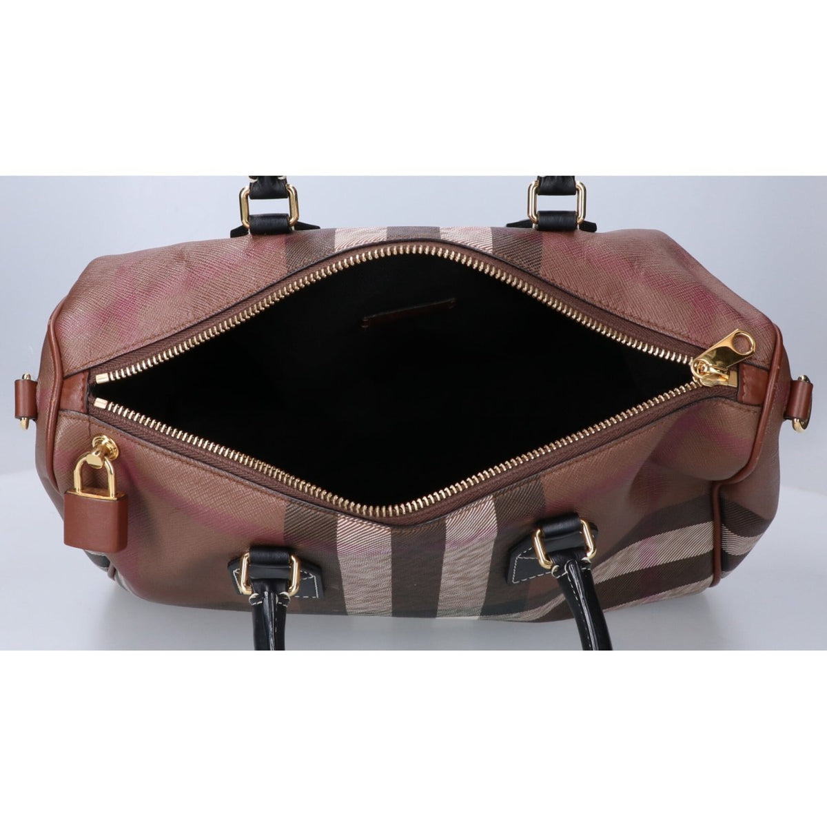 Burberry Brown Pvc Handbag (Pre-Owned)