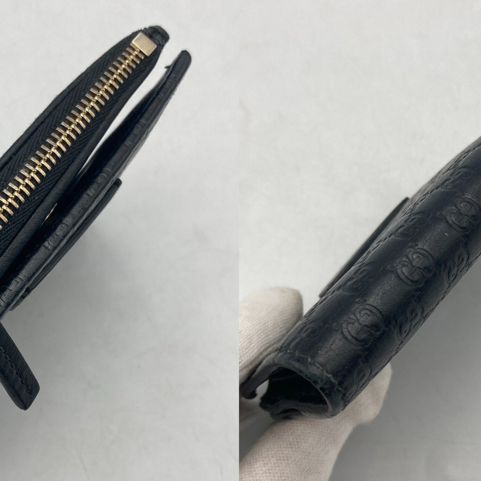 Gucci Black Leather Wallet (Bi-Fold) (Pre-Owned)