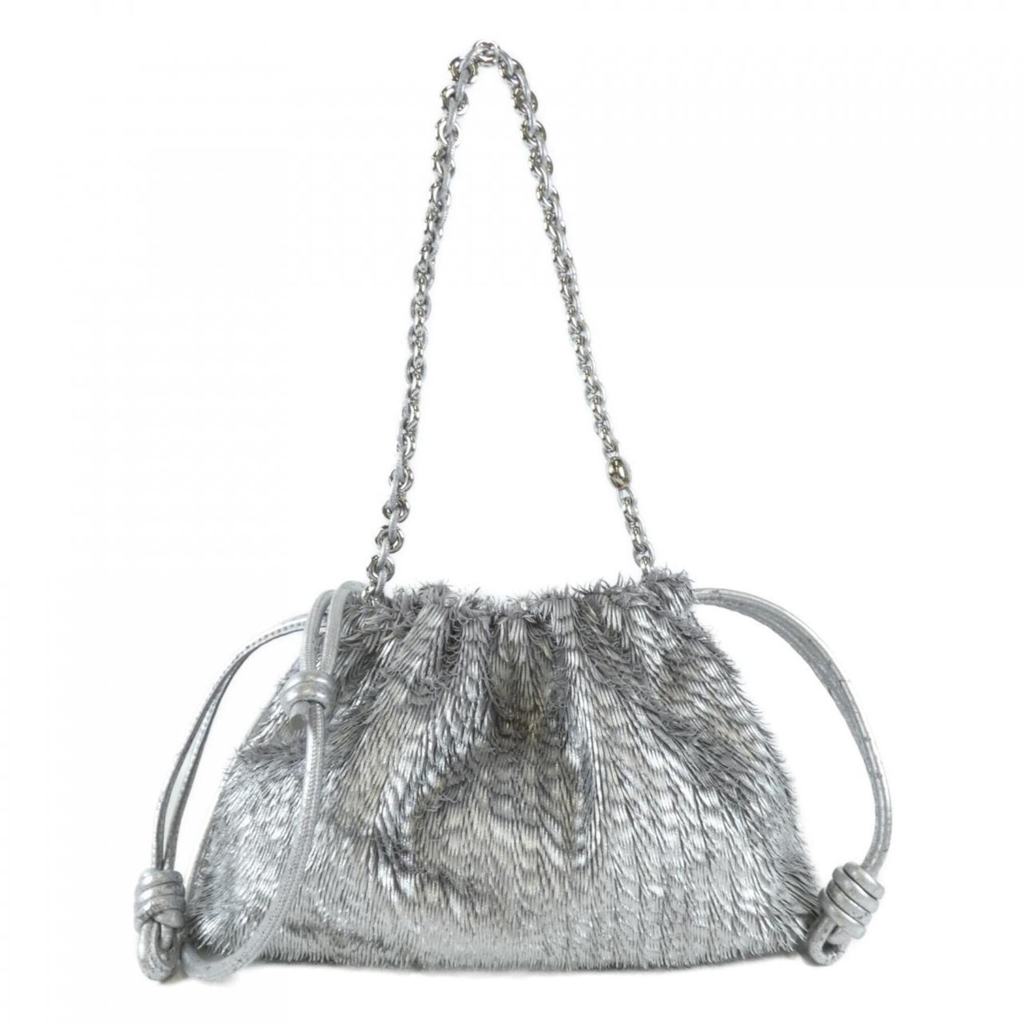 Loewe Silver Leather Handbag (Pre-Owned)