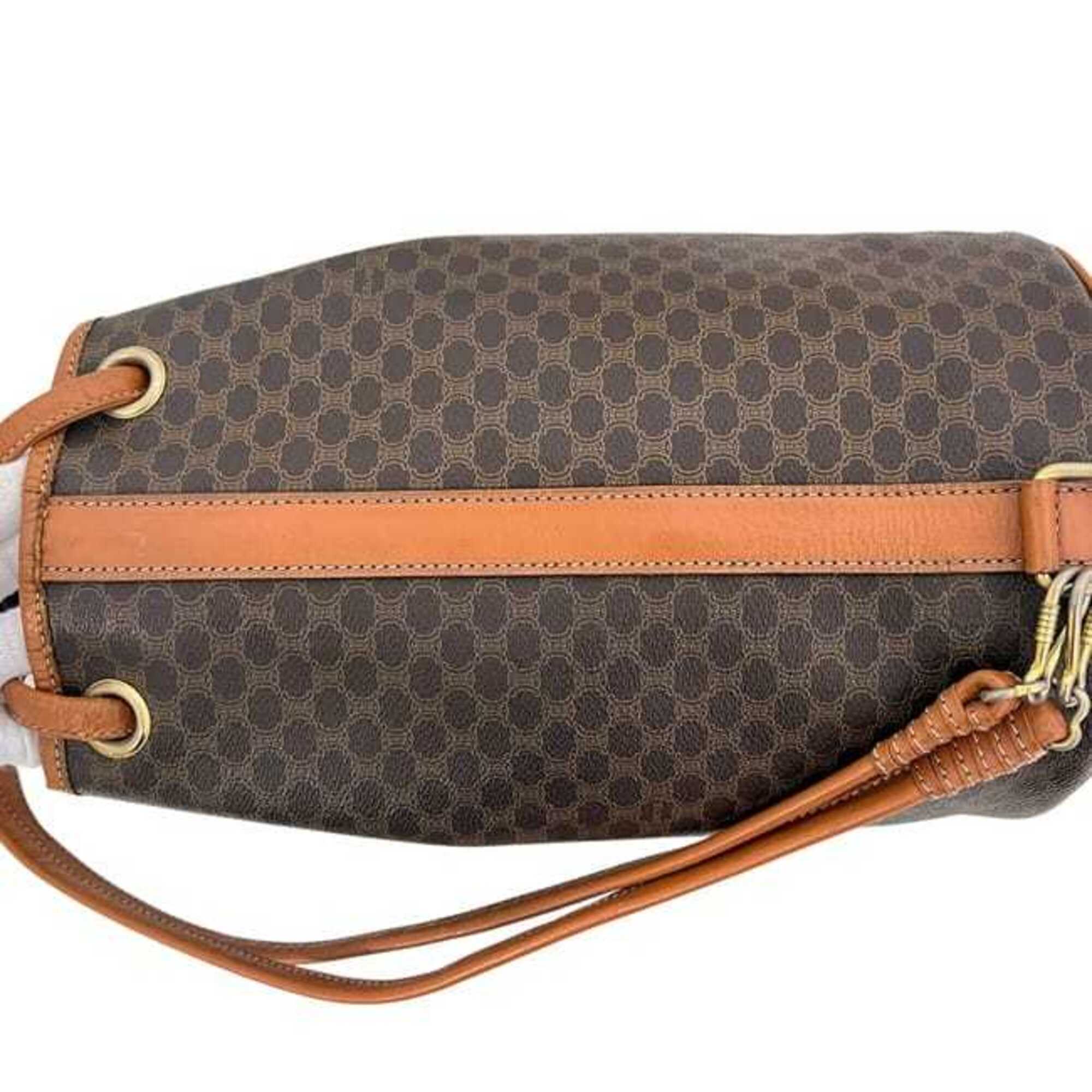 Celine Brown Pvc Leather Pouch Shoulder Bag (Pre-Owned)