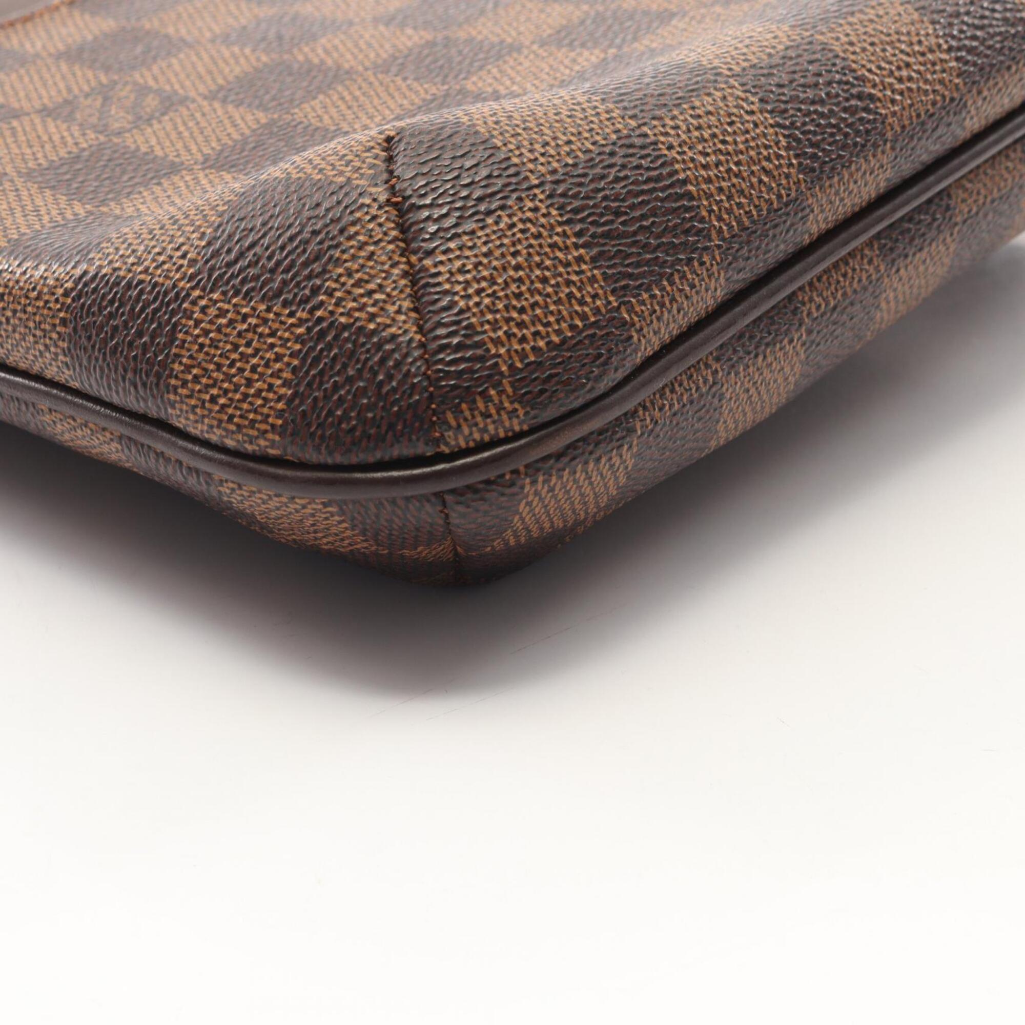 Louis Vuitton Brown Ebene Coated Canvas Leather Handbag Shoulder Bag (Pre-Owned)