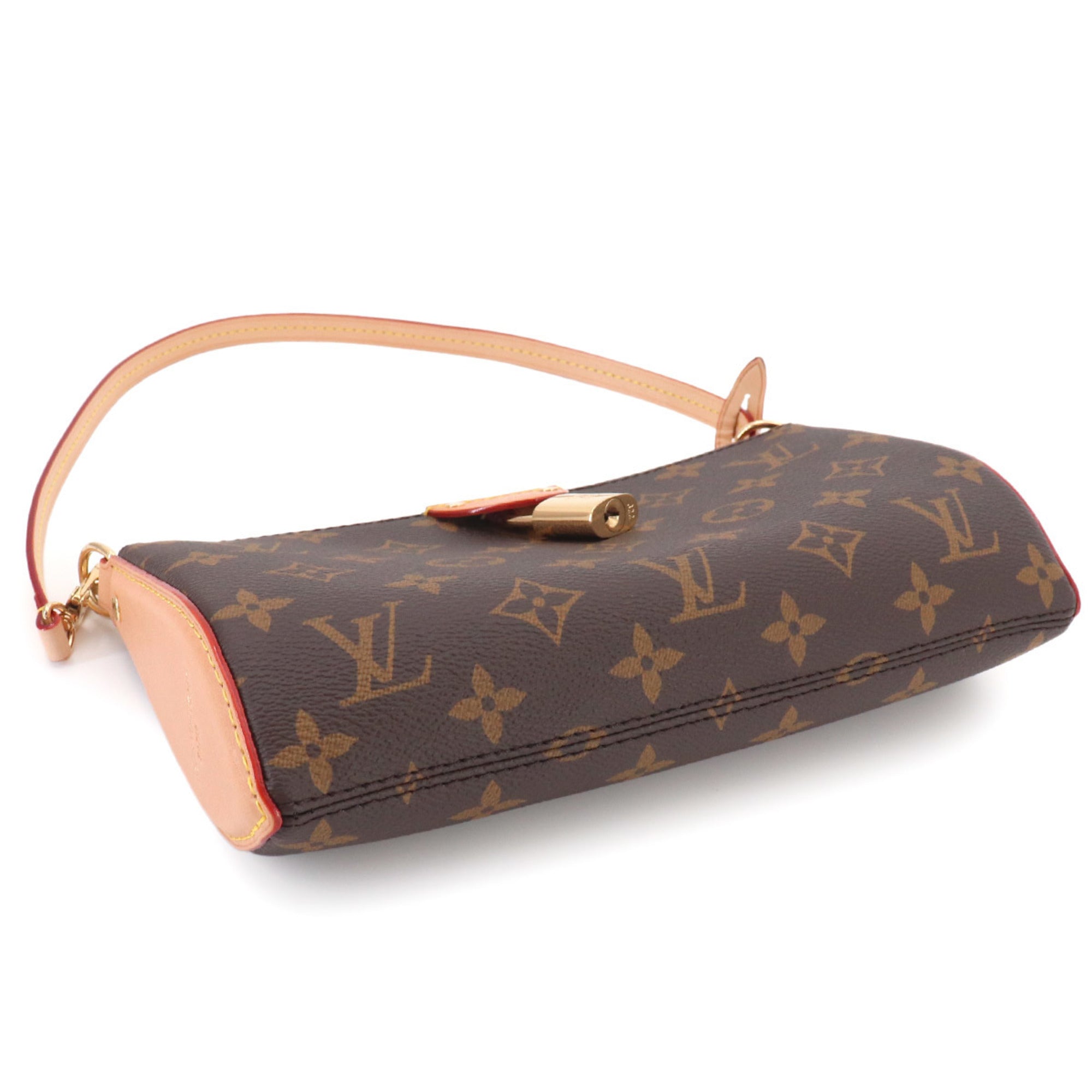 Louis Vuitton Brown Monogram Handbag Pochette Shoulder Bag (Pre-Owned)