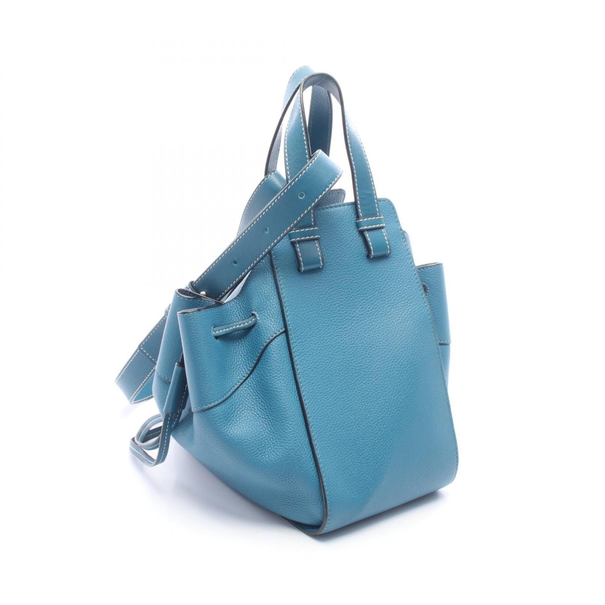 Loewe Blue Leather Handbag (Pre-Owned)