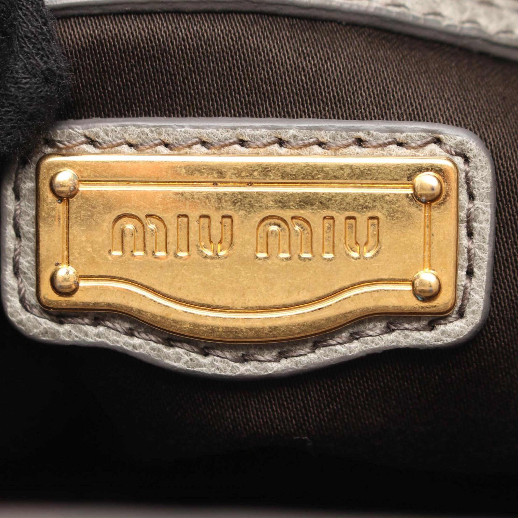 Miu Miu Green Leather Handbag (Pre-Owned)
