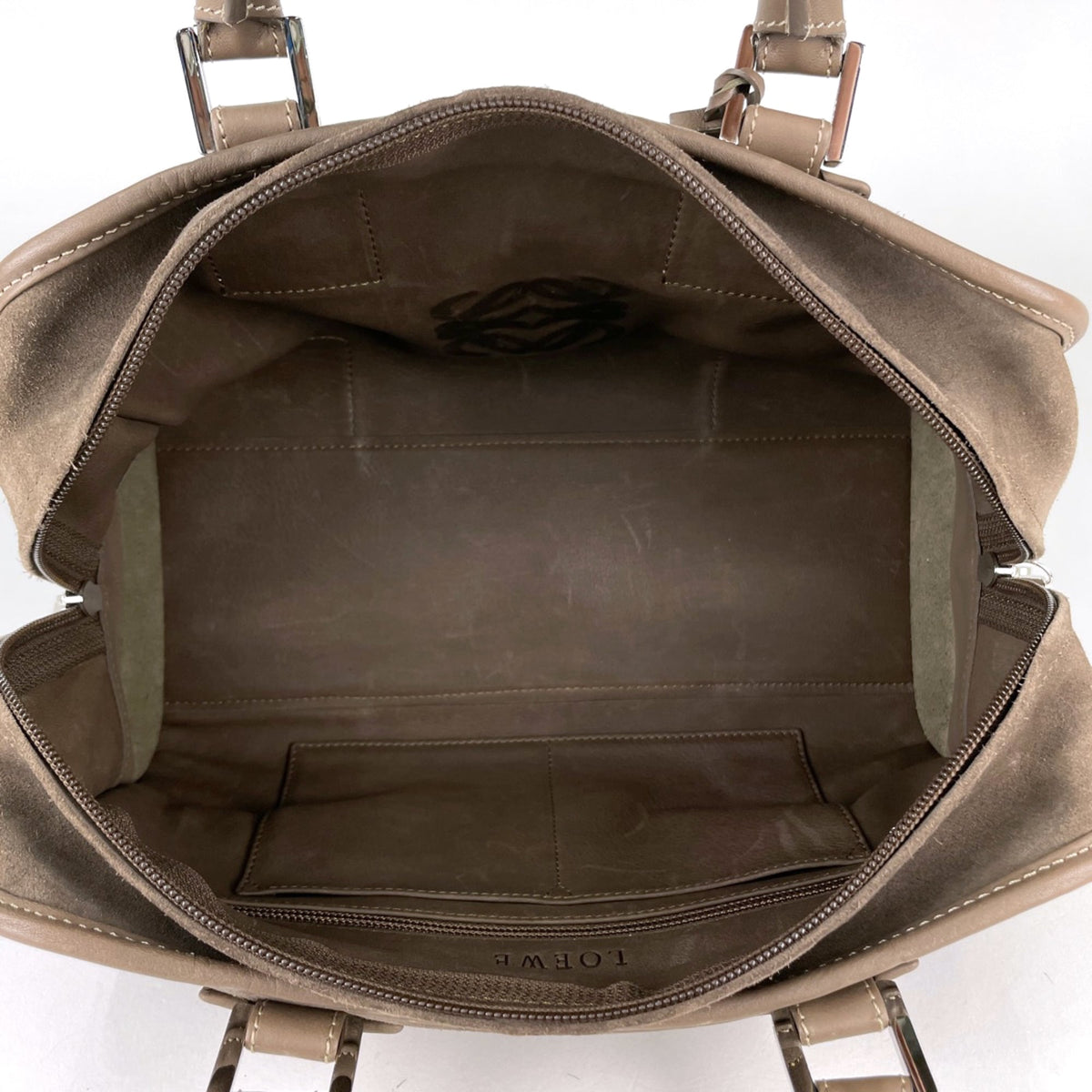 Loewe Amazona Brown Suede Leather Handbag (Pre-Owned)