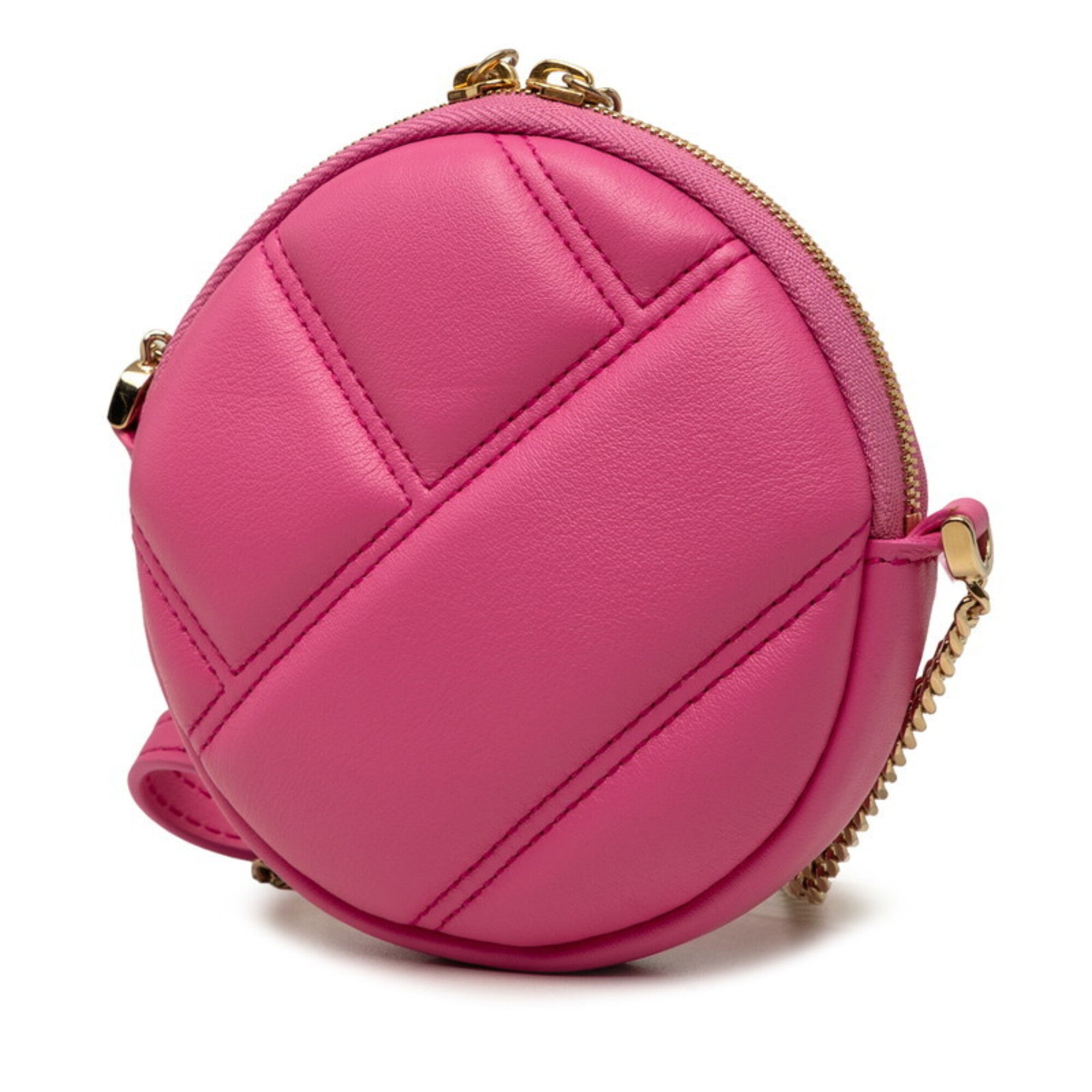 Bvlgari Pink Leather Pochette Shoulder Bag (Pre-Owned)