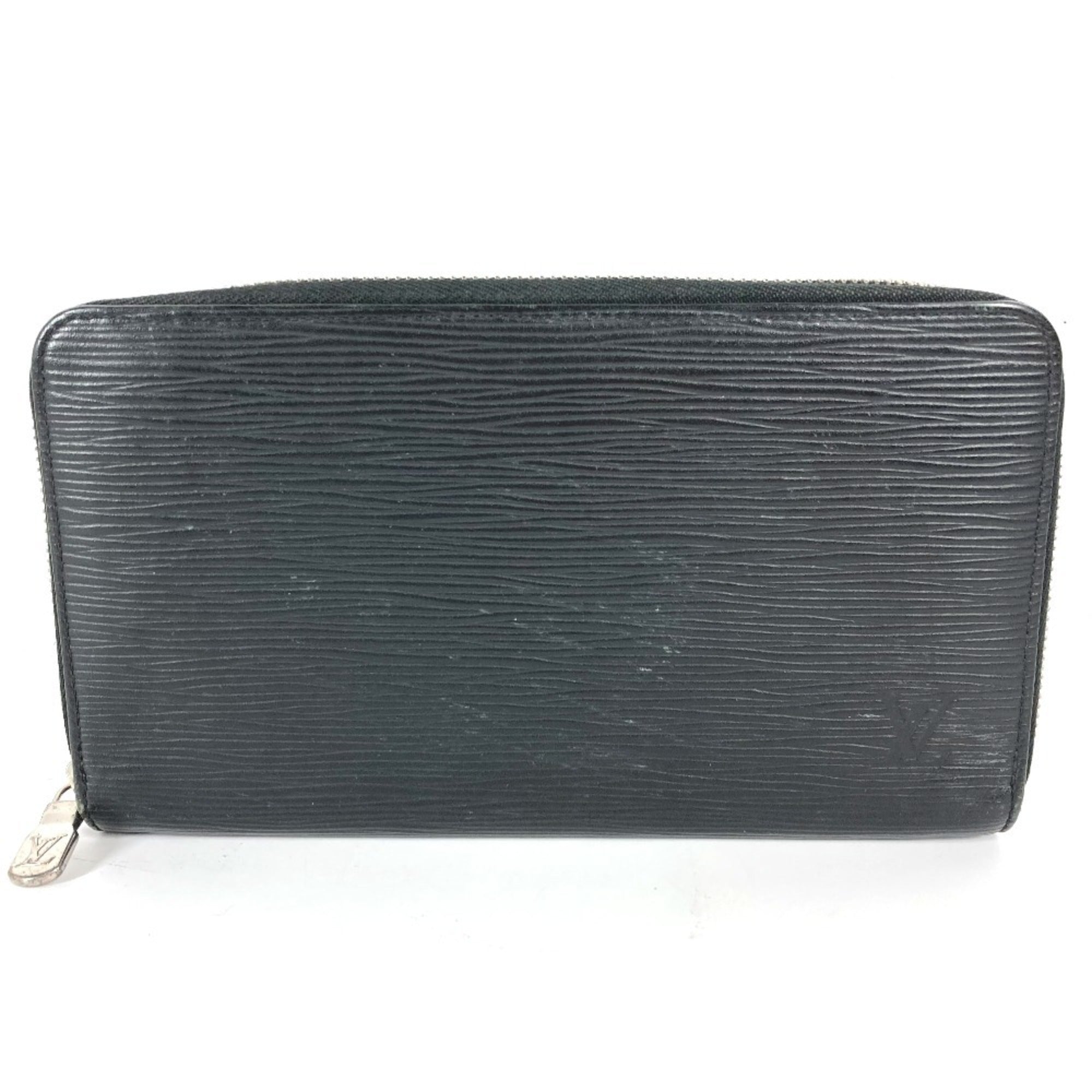 Louis Vuitton Epi Black Galle Noir Epi Leather Long Bill Wallet (Bi-Fold) (Pre-Owned)