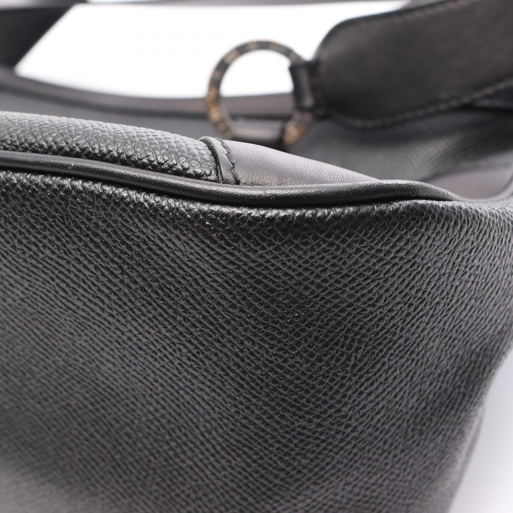 Bvlgari Black Leather Handbag (Pre-Owned)