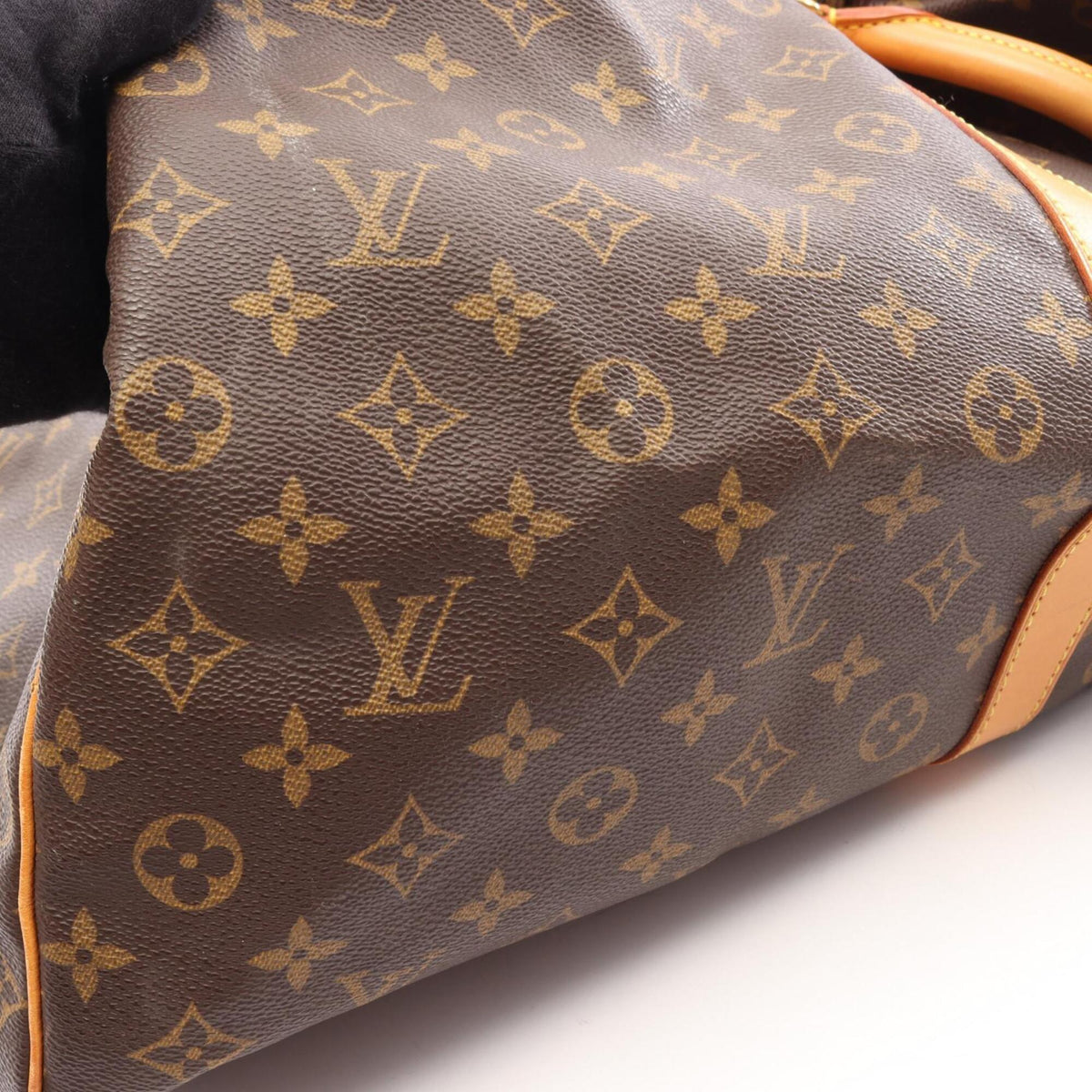 Louis Vuitton Brown Monogram Monogram Leather Boston Bag Handbag (Pre-Owned)