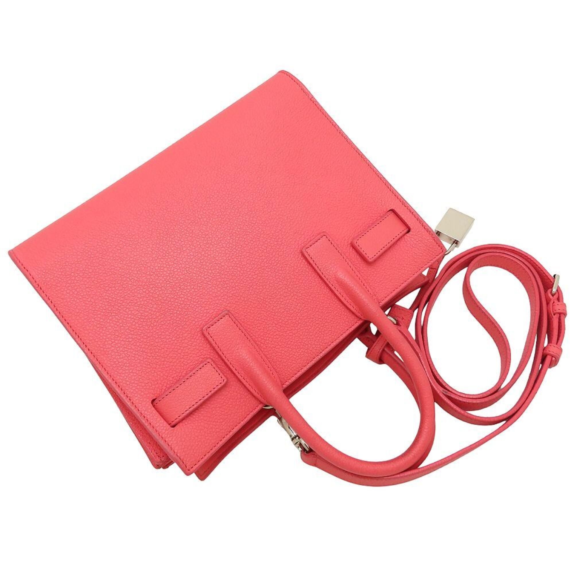 Yves Saint Laurent Sac De Jour Pink Leather Handbag (Pre-Owned)