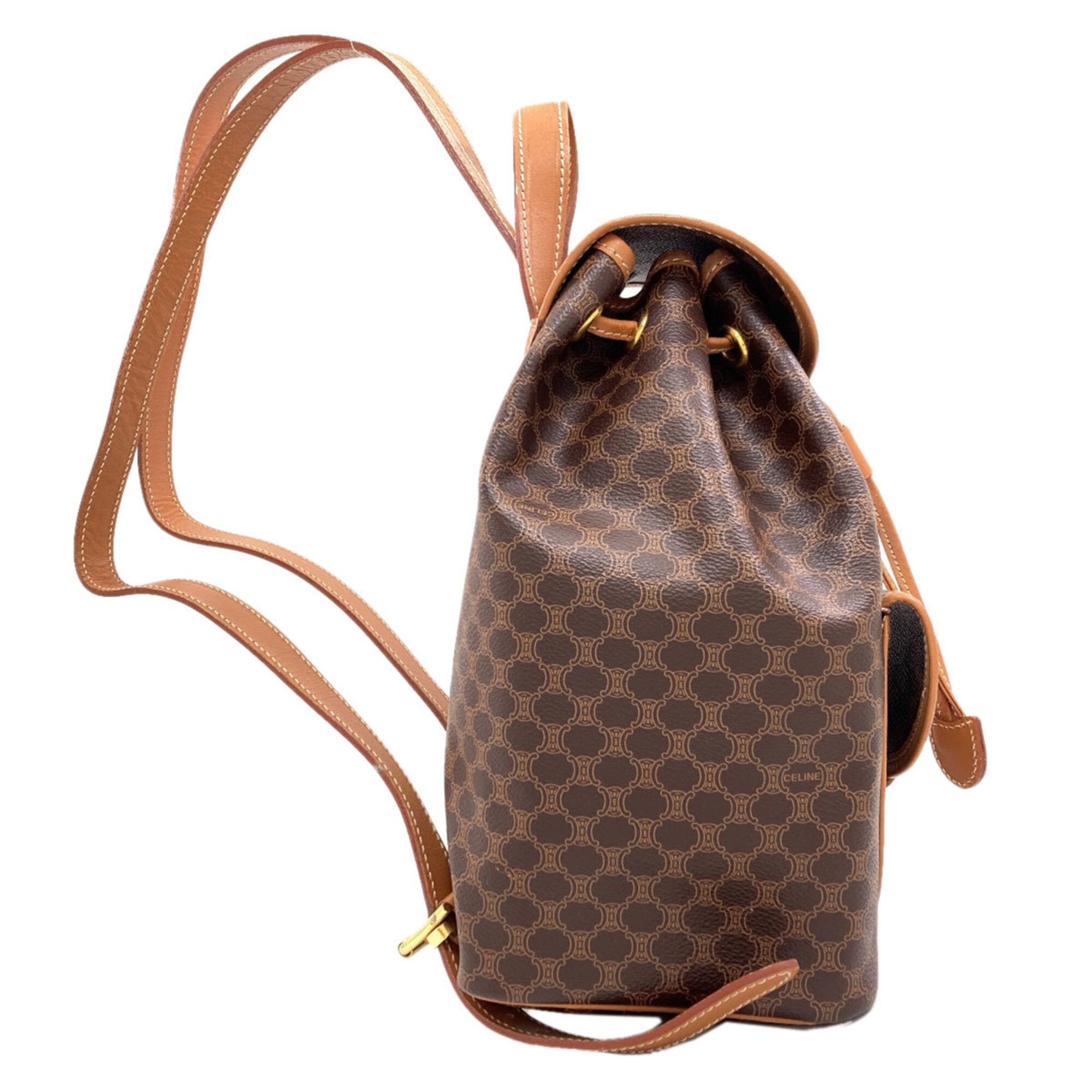 Celine Brown Pvc Backpack (Pre-Owned)