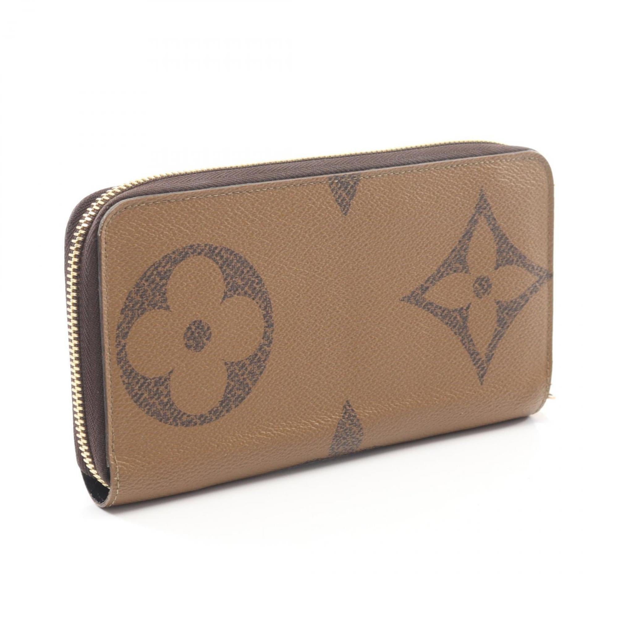Louis Vuitton Brown Coated Canvas Long Wallet (Bi-Fold) (Pre-Owned)
