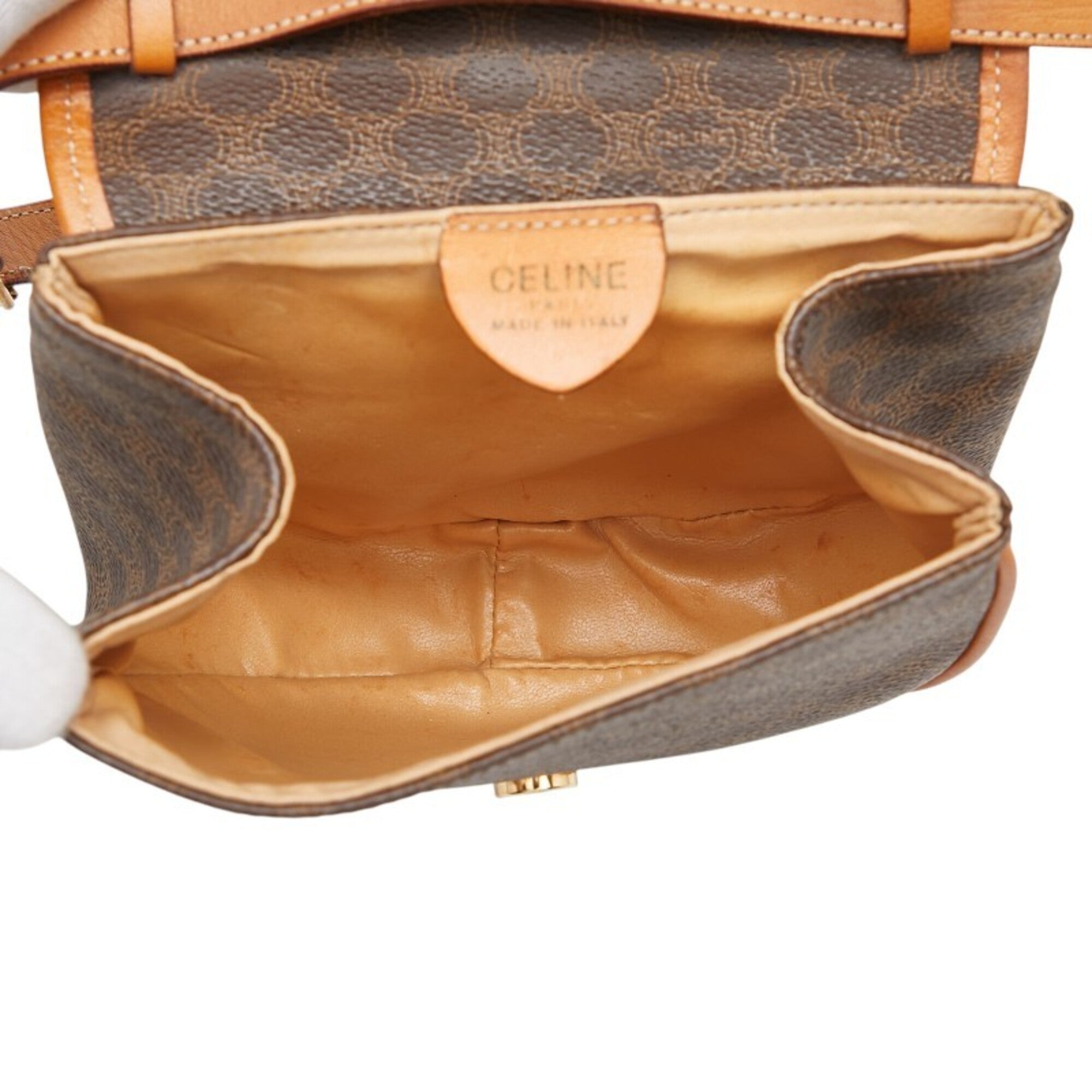 Celine Brown Pvc Leather Shoulder Bag (Pre-Owned)