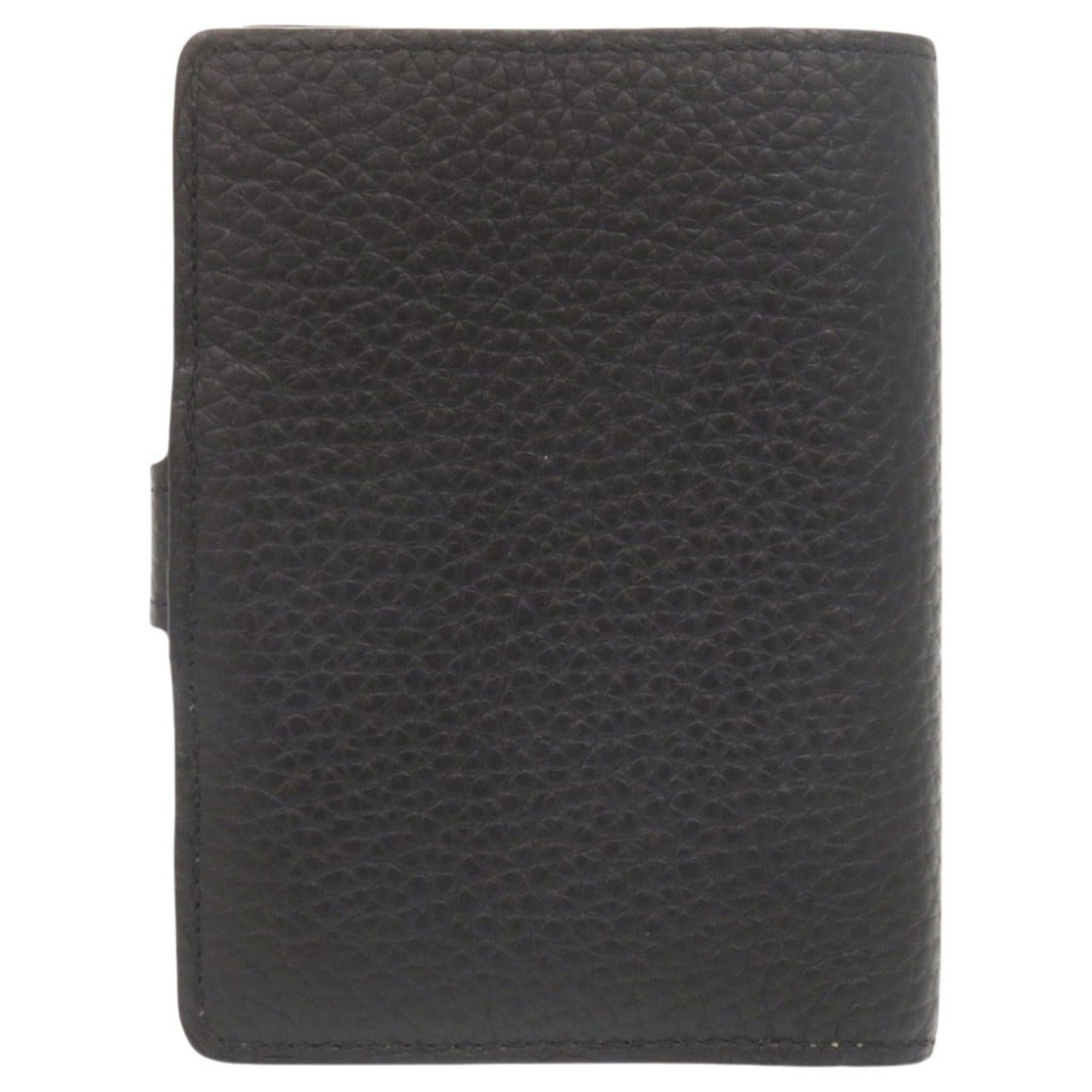 Louis Vuitton Black Leather Wallet (Bi-Fold) (Pre-Owned)
