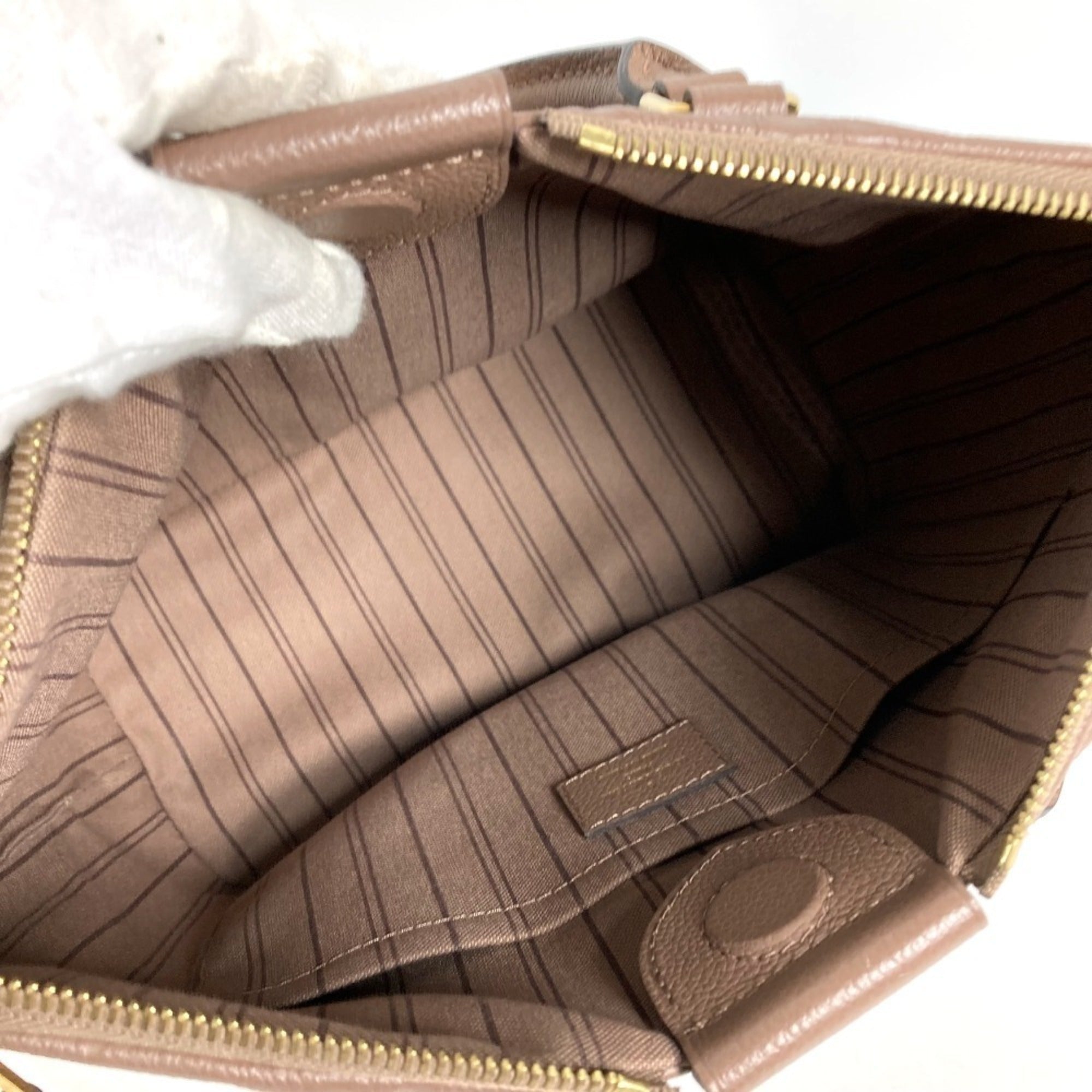 Louis Vuitton Light Brown Taupe Monogram Empreinte Handbag Tote Bag (Pre-Owned)
