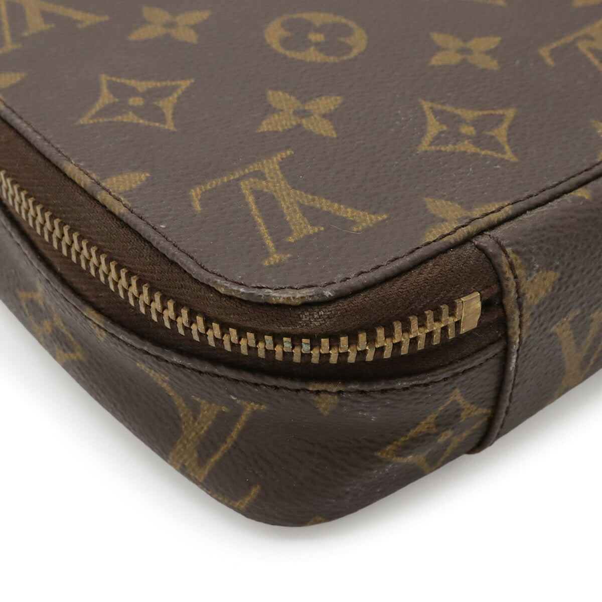 Louis Vuitton Brown Monogram Canvas Pvc Coated Canvas Pouch (Pre-Owned)