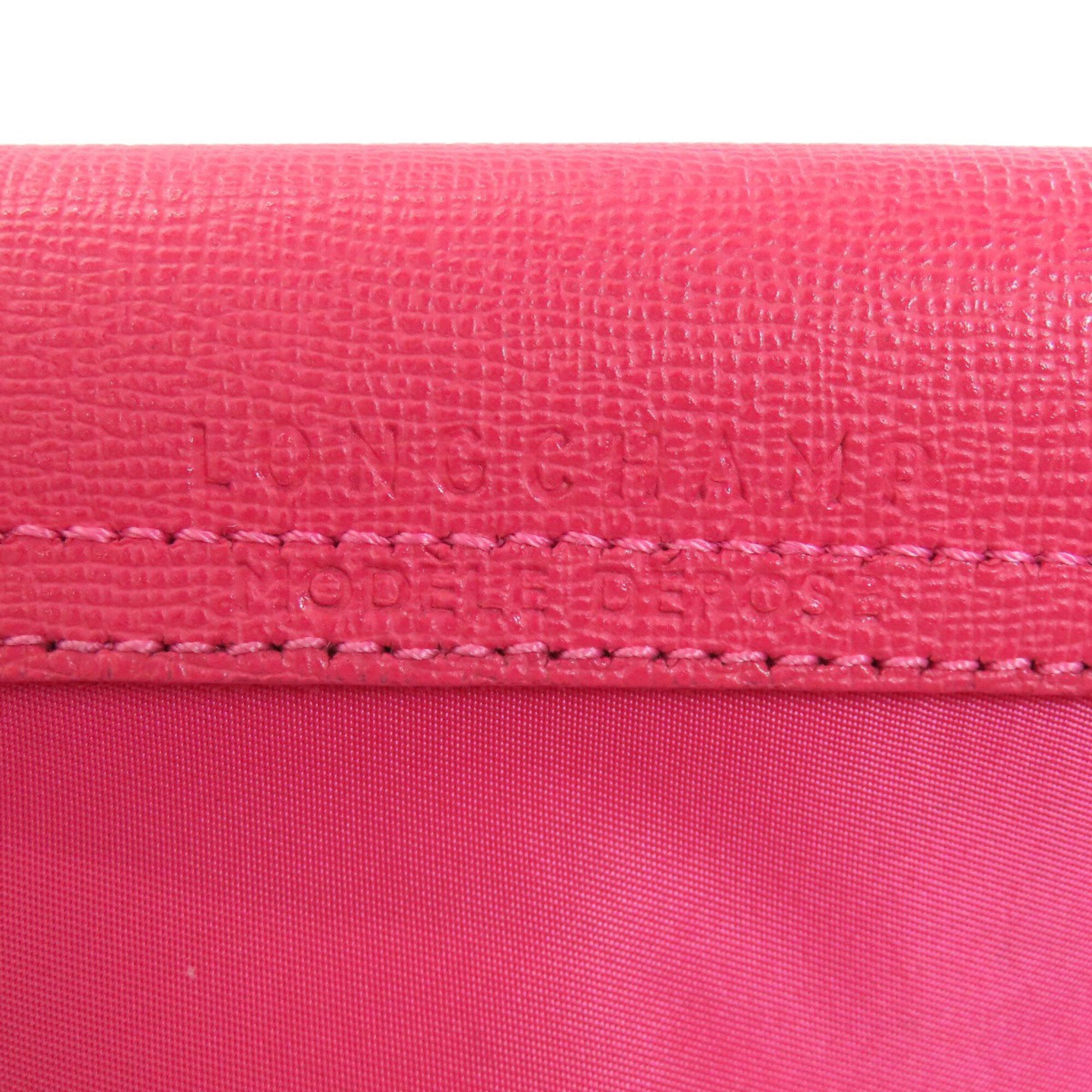 Longchamp Pink Nylon Handbag (Pre-Owned)