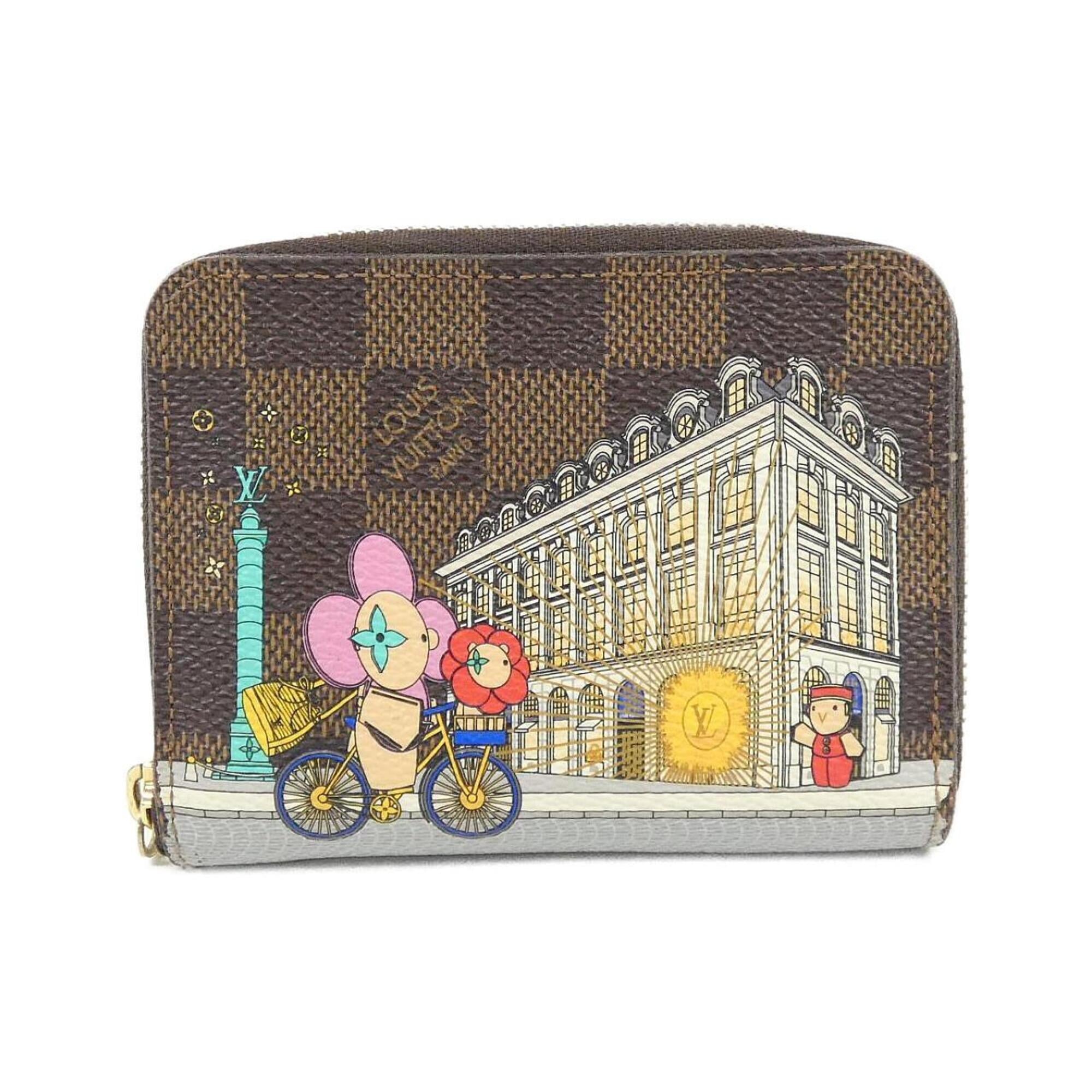 Louis Vuitton Damier Ebene Coated Canvas Coin Purse/Coin Case (Pre-Owned)