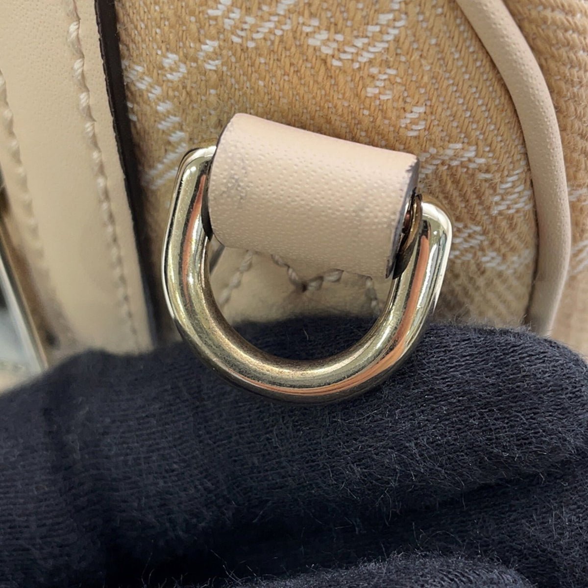 Gucci Beige Champagne Gold Gg Supreme Boston Bag Handbag (Pre-Owned)