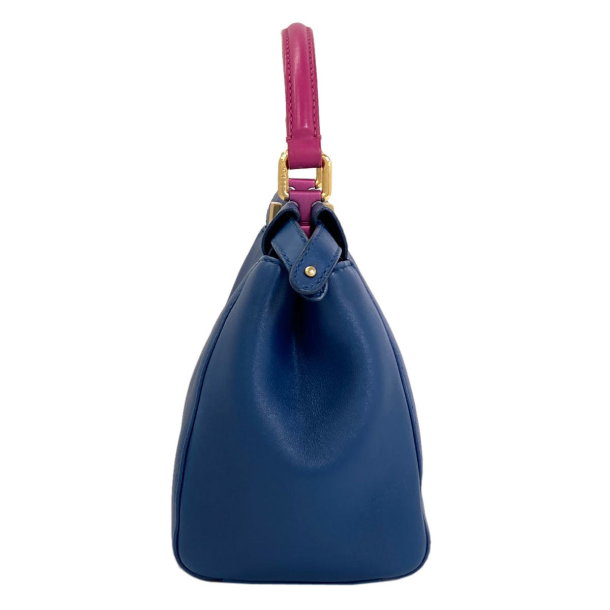 Fendi Blue Purple Leather Handbag (Pre-Owned)