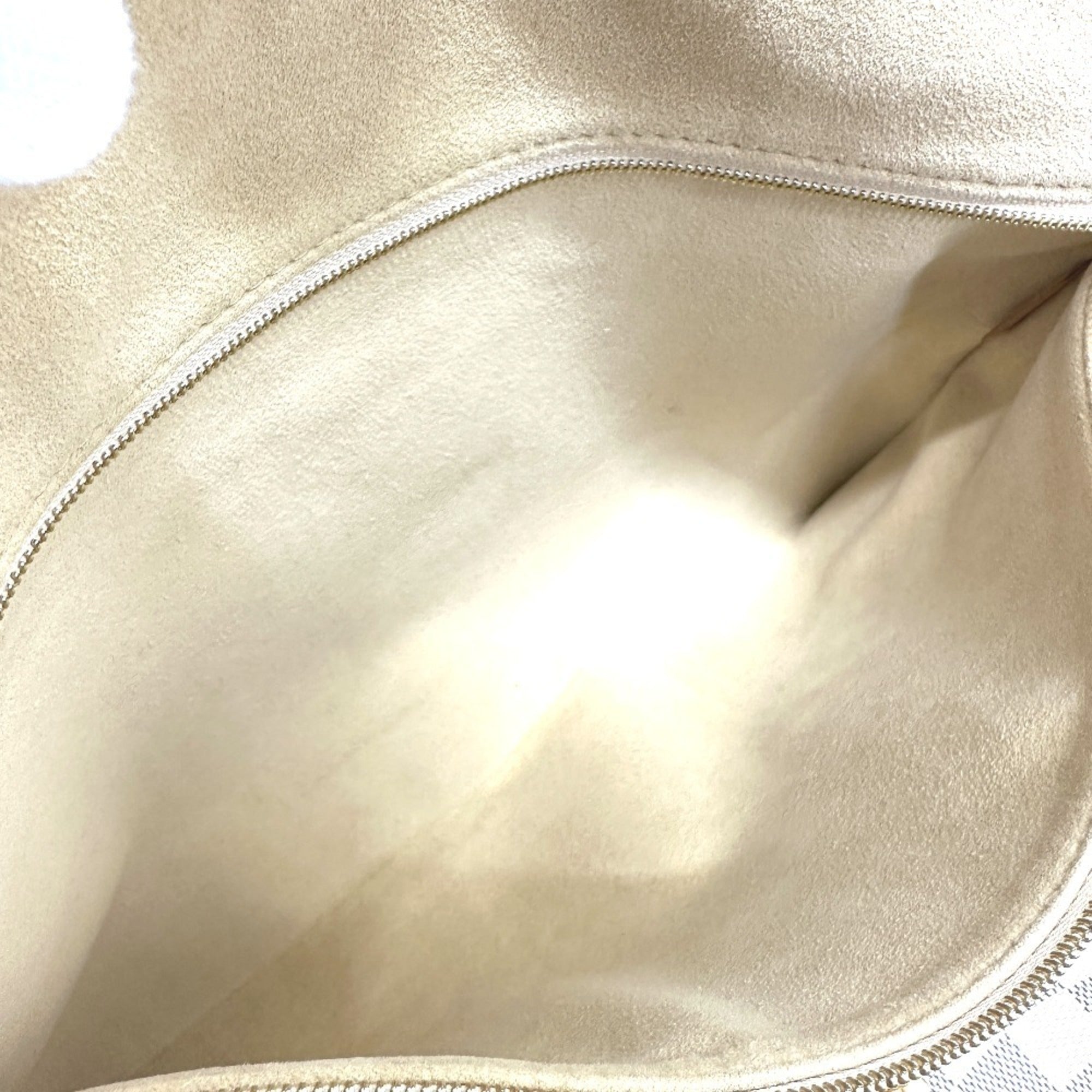 Louis Vuitton White Damier Azur Shoulder Bag Tote Bag (Pre-Owned)