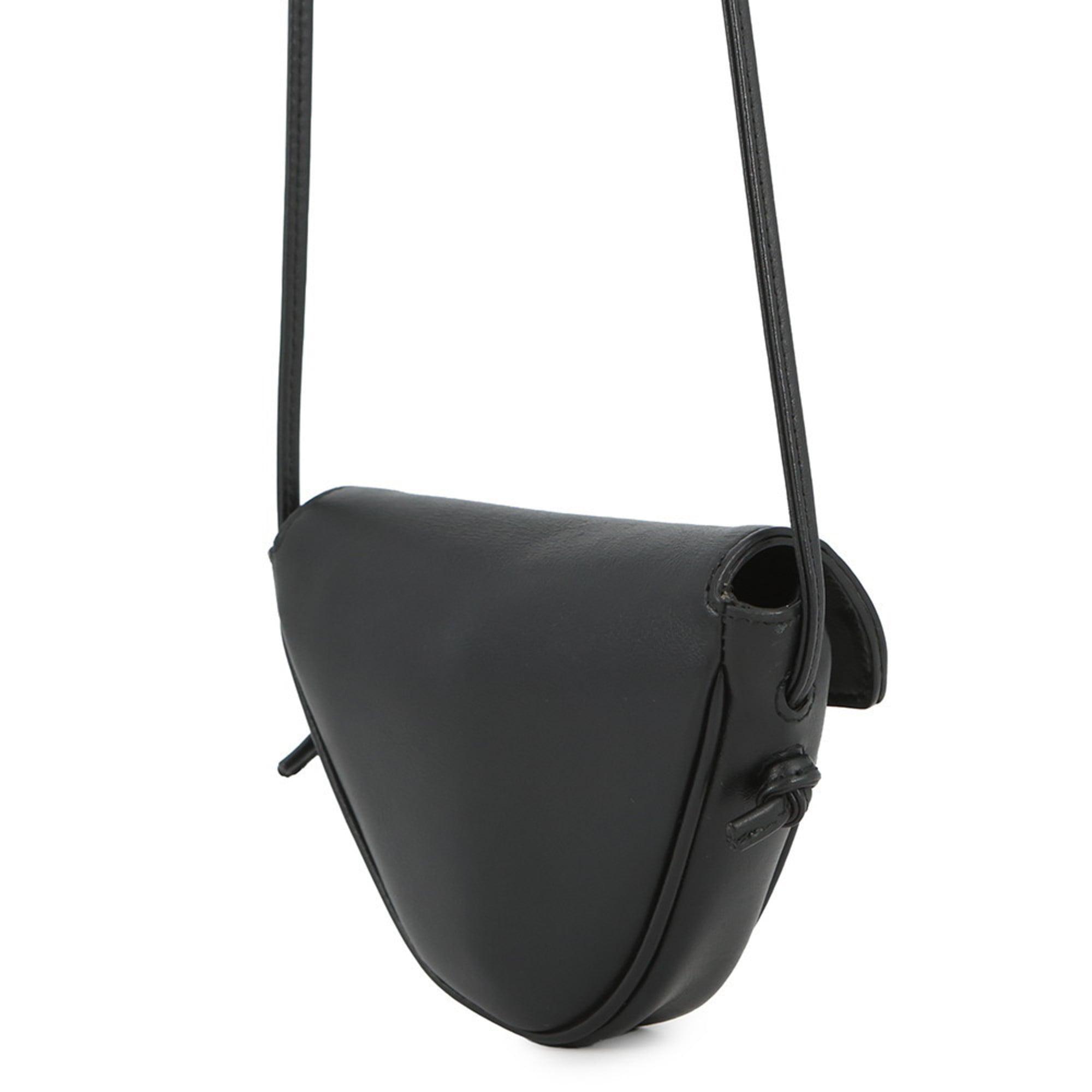 Celine Black Leather Handbag Pochette Shoulder Bag (Pre-Owned)