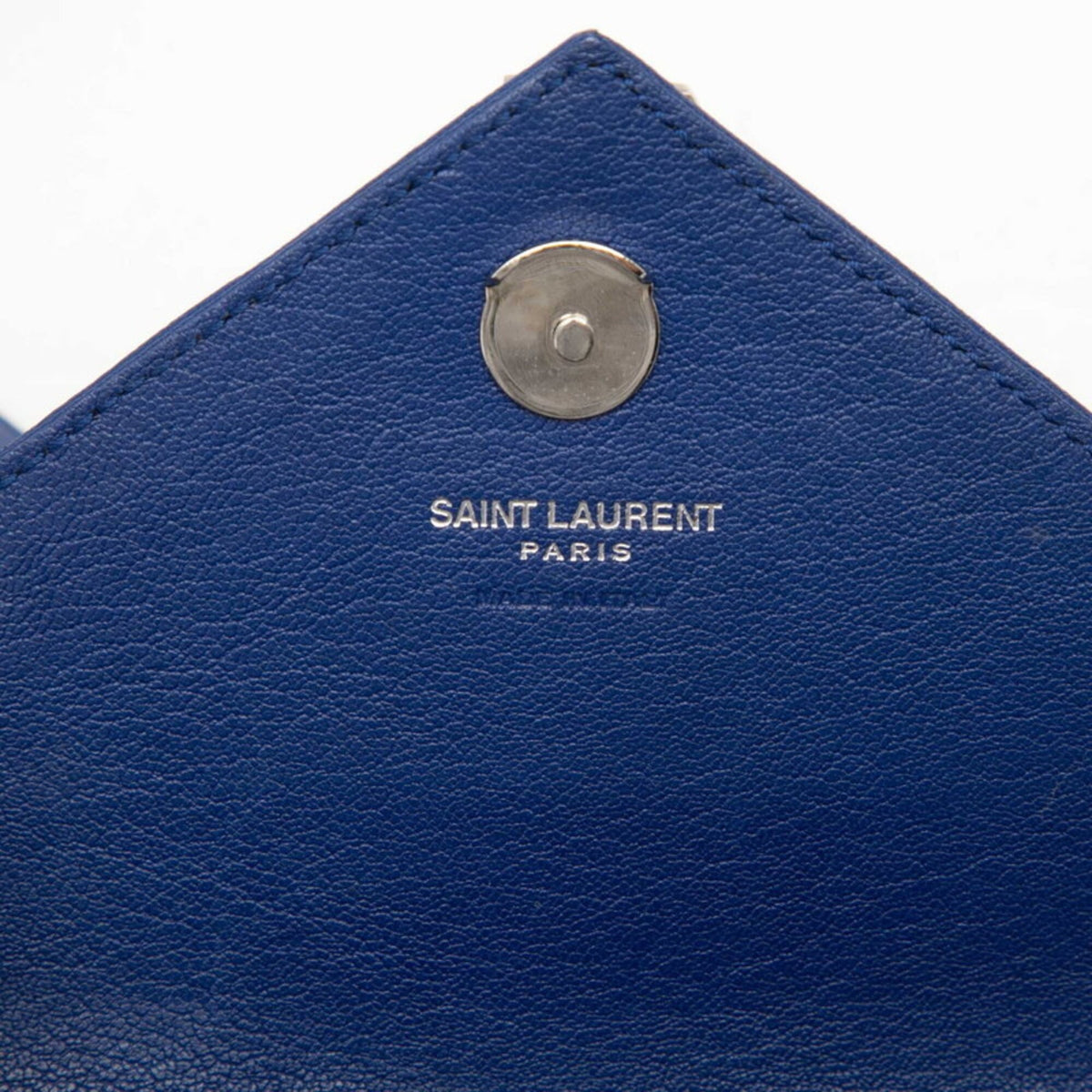 Saint Laurent Blue Leather Handbag Shoulder Bag (Pre-Owned)