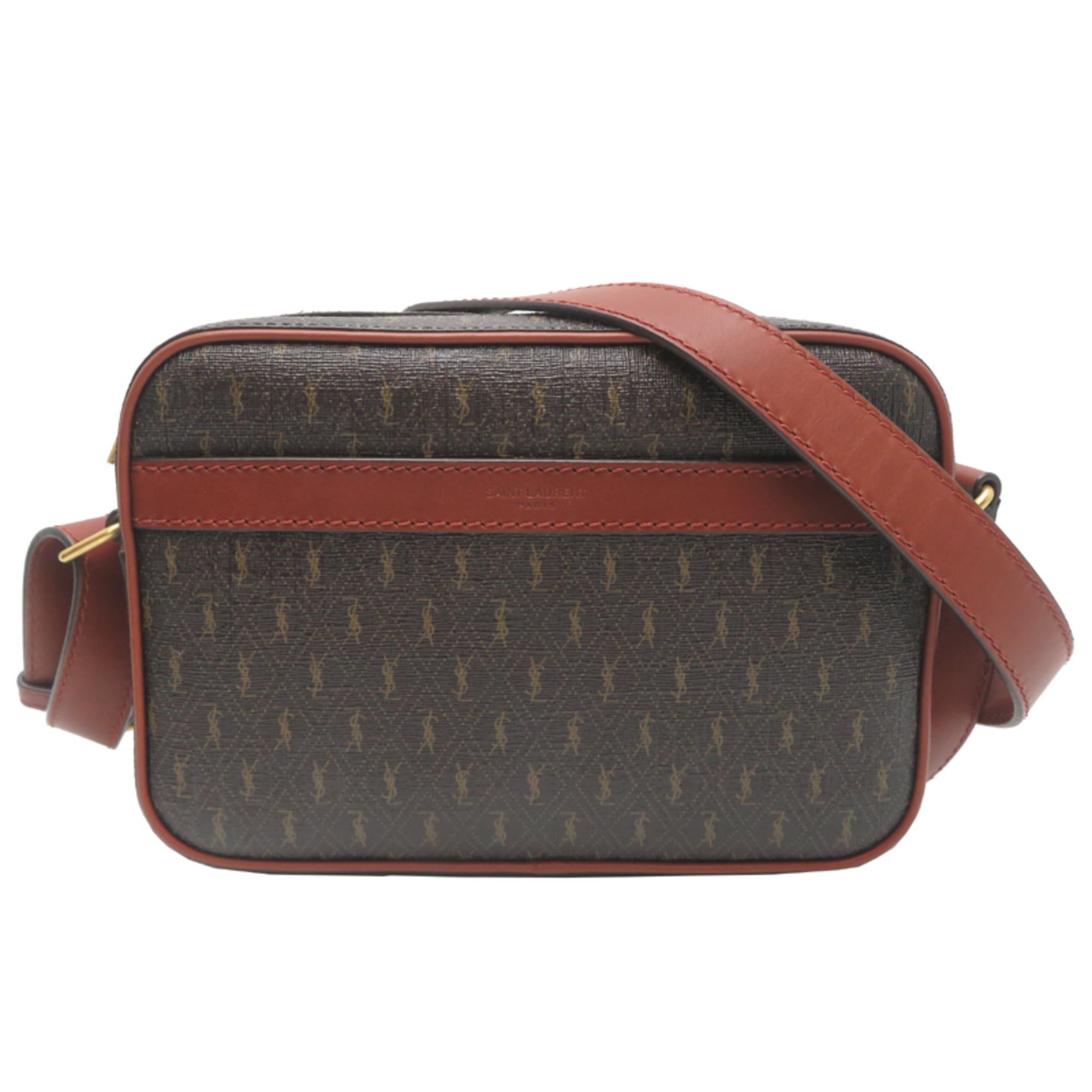Saint Laurent Brown Pvc Leather Shoulder Bag (Pre-Owned)