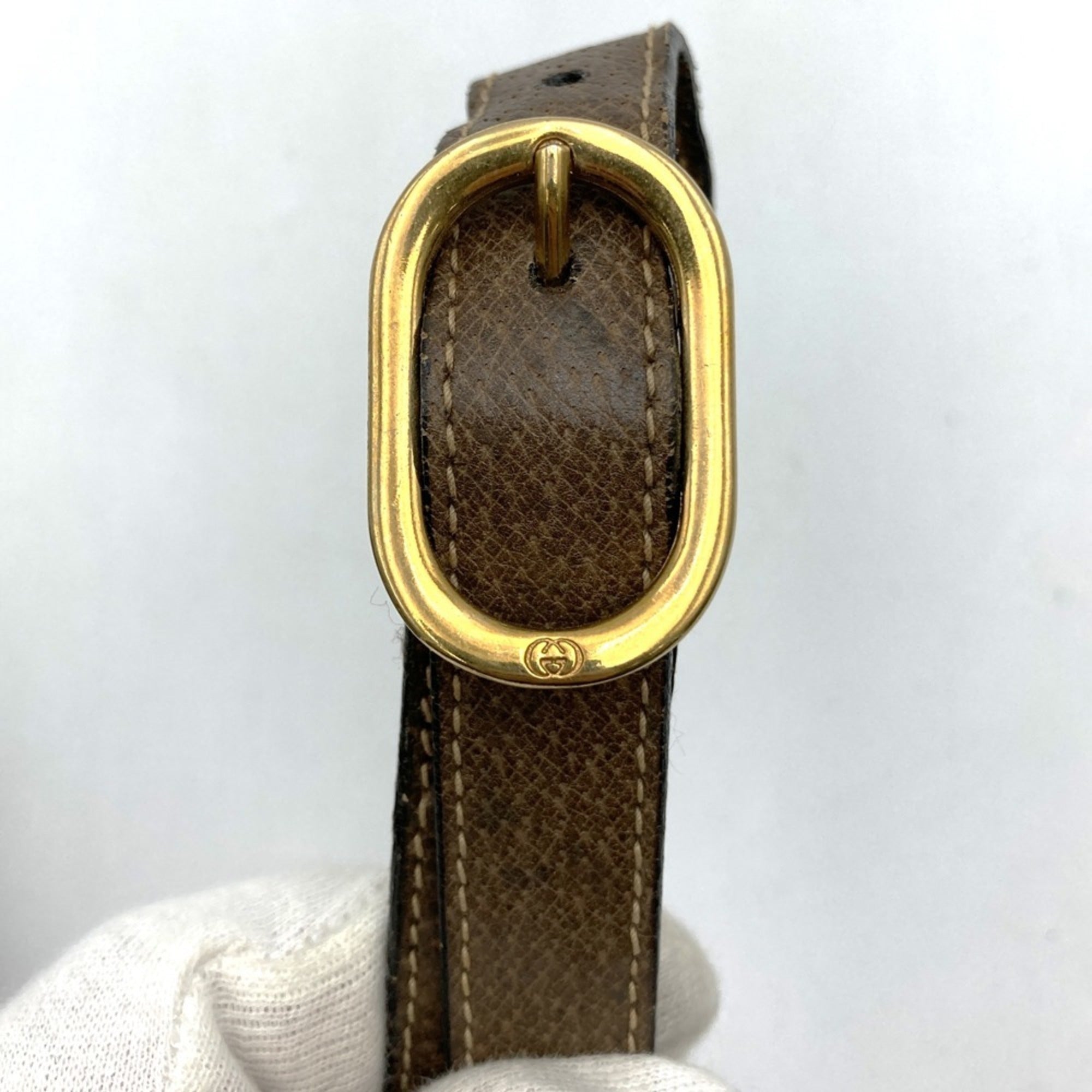 Gucci Brown Gg Supreme Shoulder Bag (Pre-Owned)
