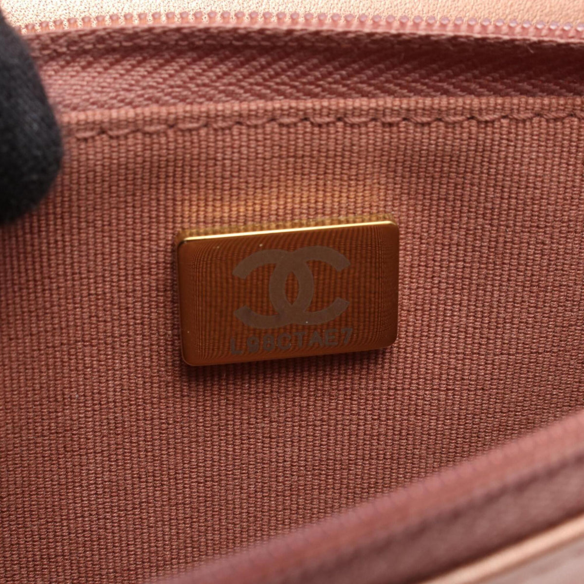 Chanel Gold Metallic Leather Handbag Shoulder Bag (Pre-Owned)