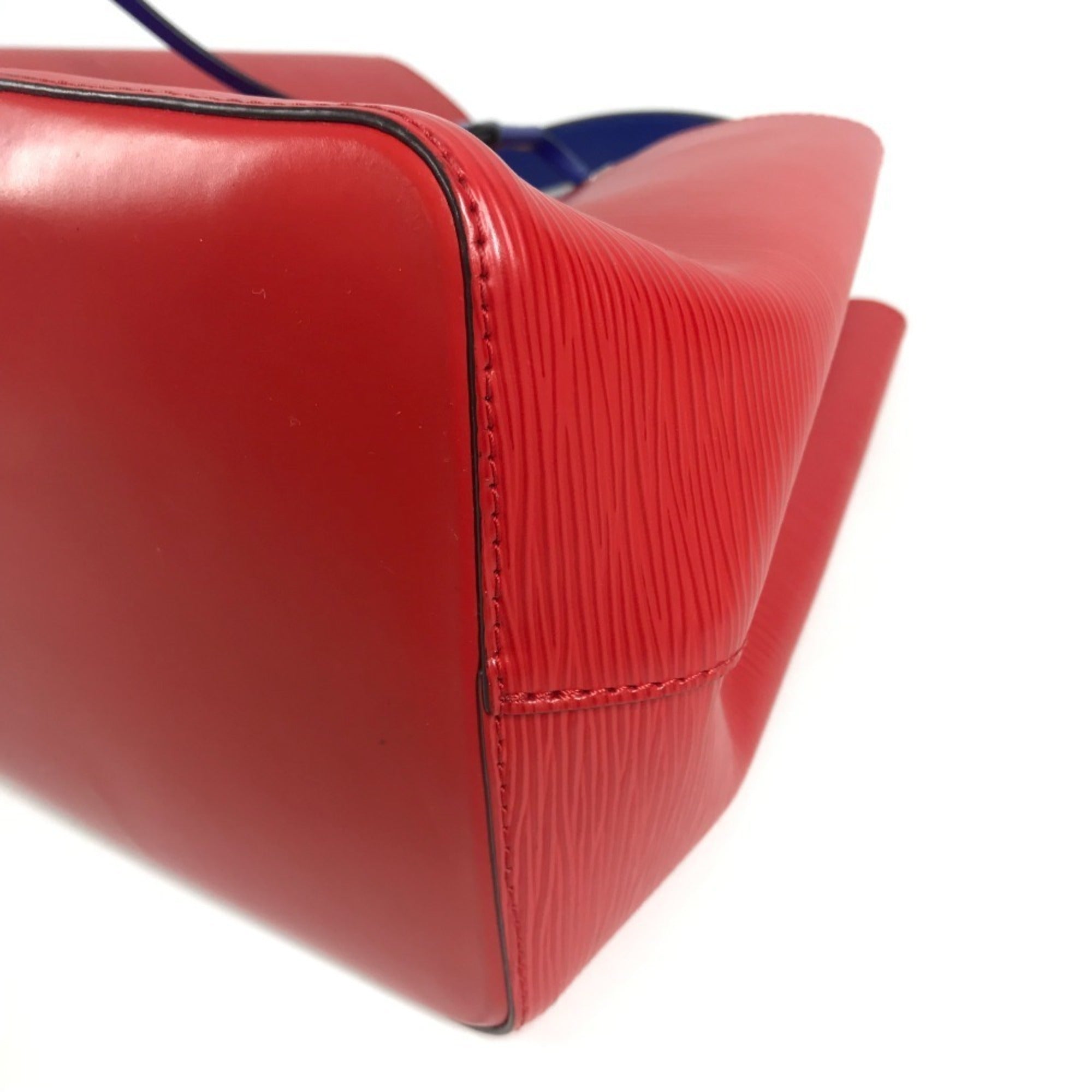 Louis Vuitton Blue Red Color Epi Leather Handbag Shoulder Bag (Pre-Owned)