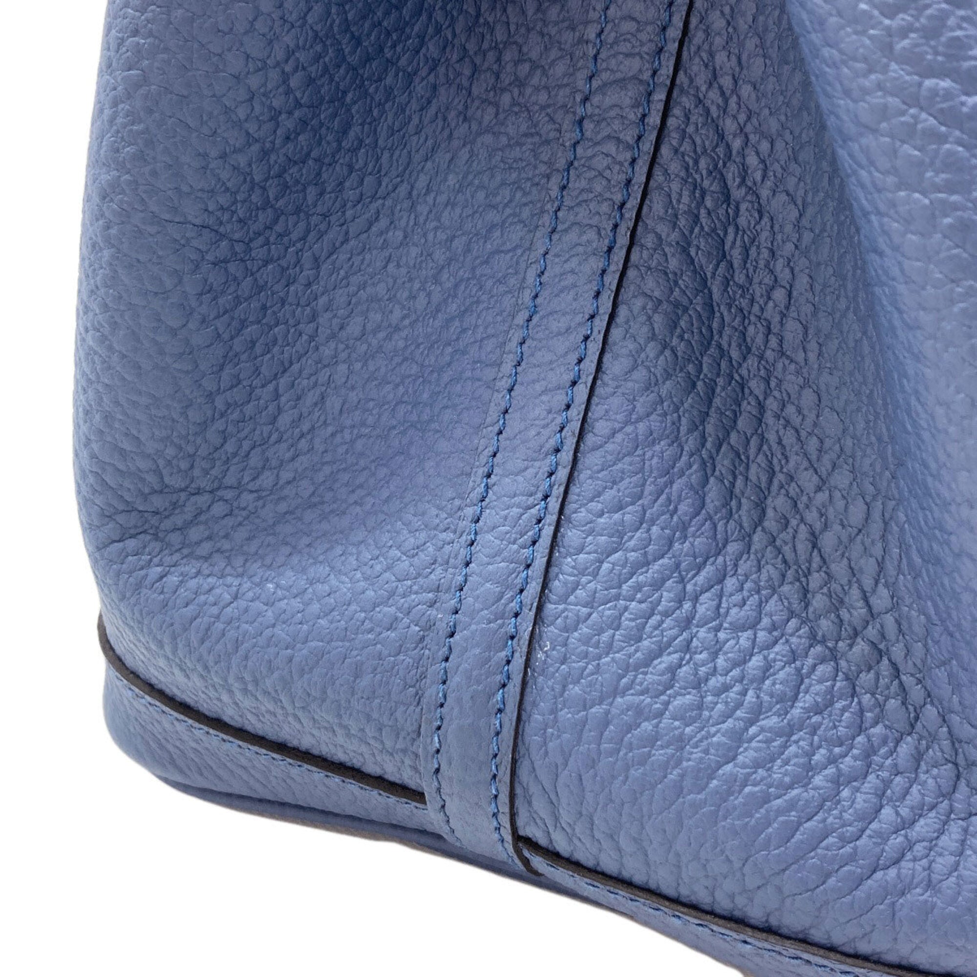 Hermes Garden Blue Agate Country Leather Tote Bag (Pre-Owned)
