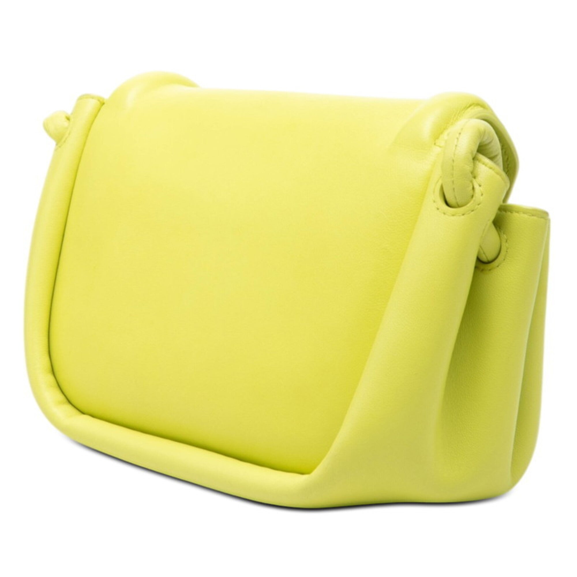 Bottega Veneta Yellow Leather Shoulder Bag (Pre-Owned)