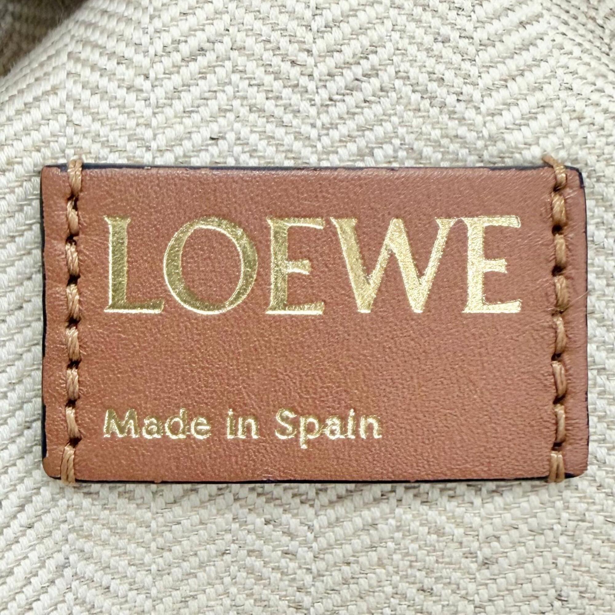 Loewe Beige Brown Leather Clutch Bag Pouch (Pre-Owned)