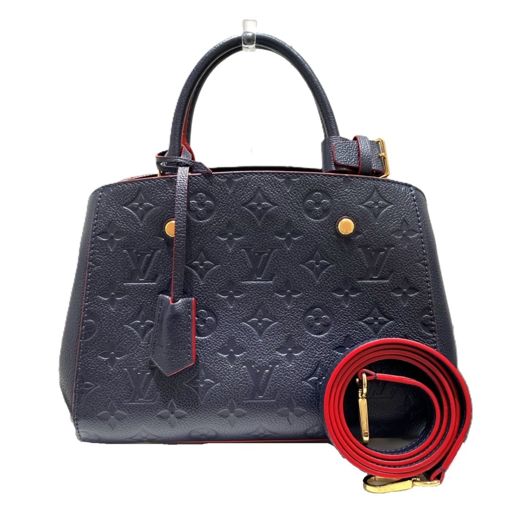 Louis Vuitton Galle Marine Rouge Monogram Leather Handbag (Pre-Owned)