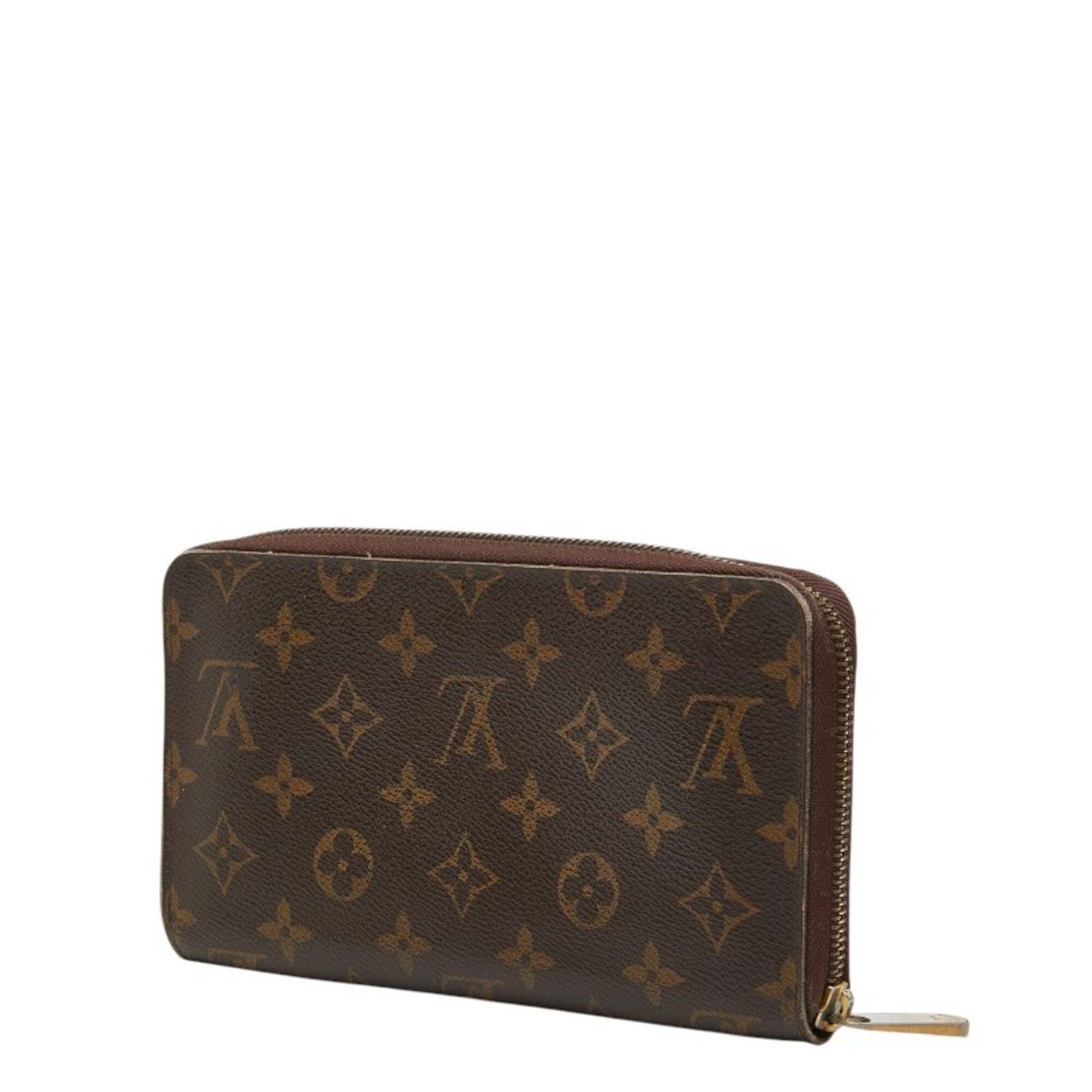 Louis Vuitton Brown Pvc Leather Long Wallet (Bi-Fold) (Pre-Owned)