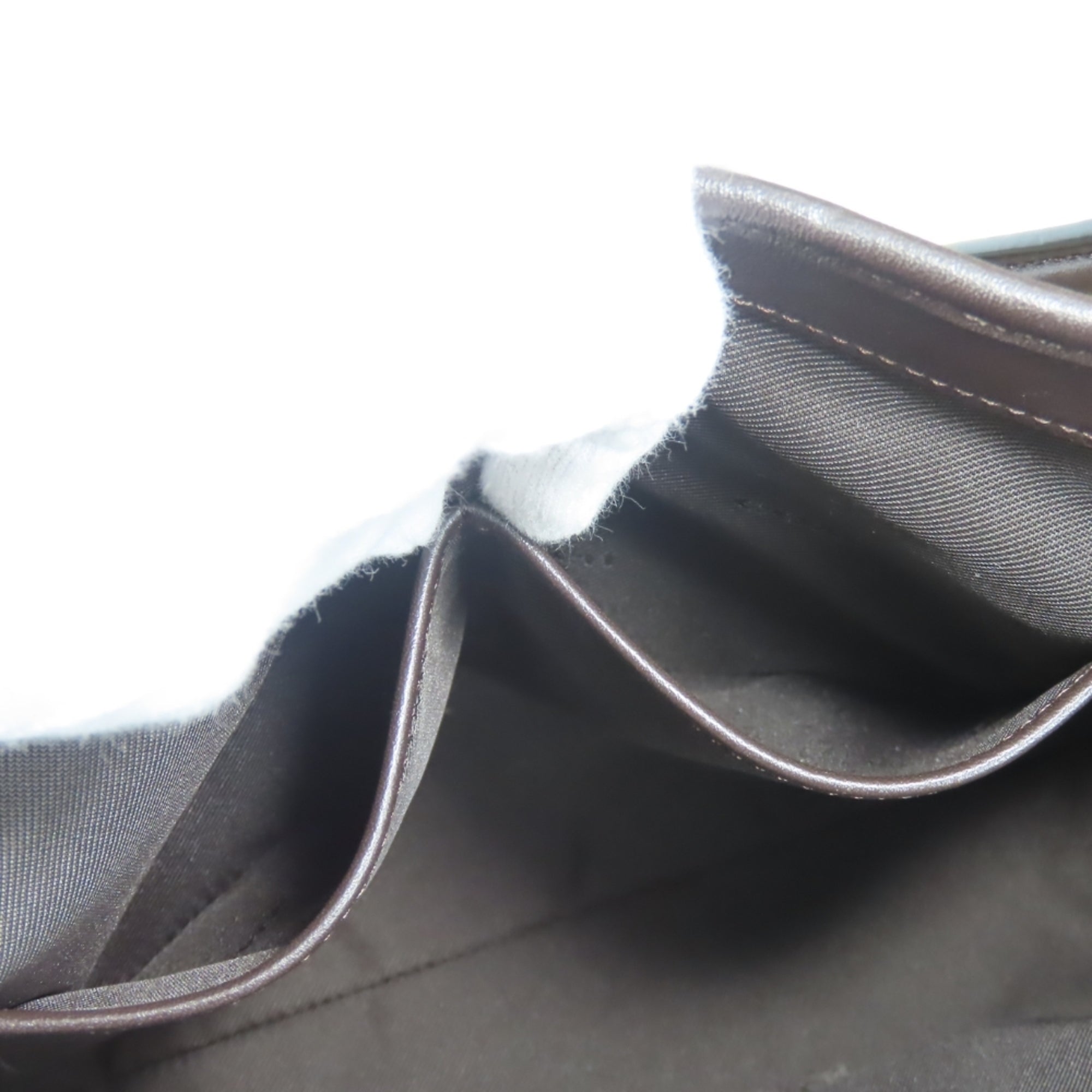 Coach Signature Beige Dark Brown Canvas Leather Tote Bag (Pre-Owned)