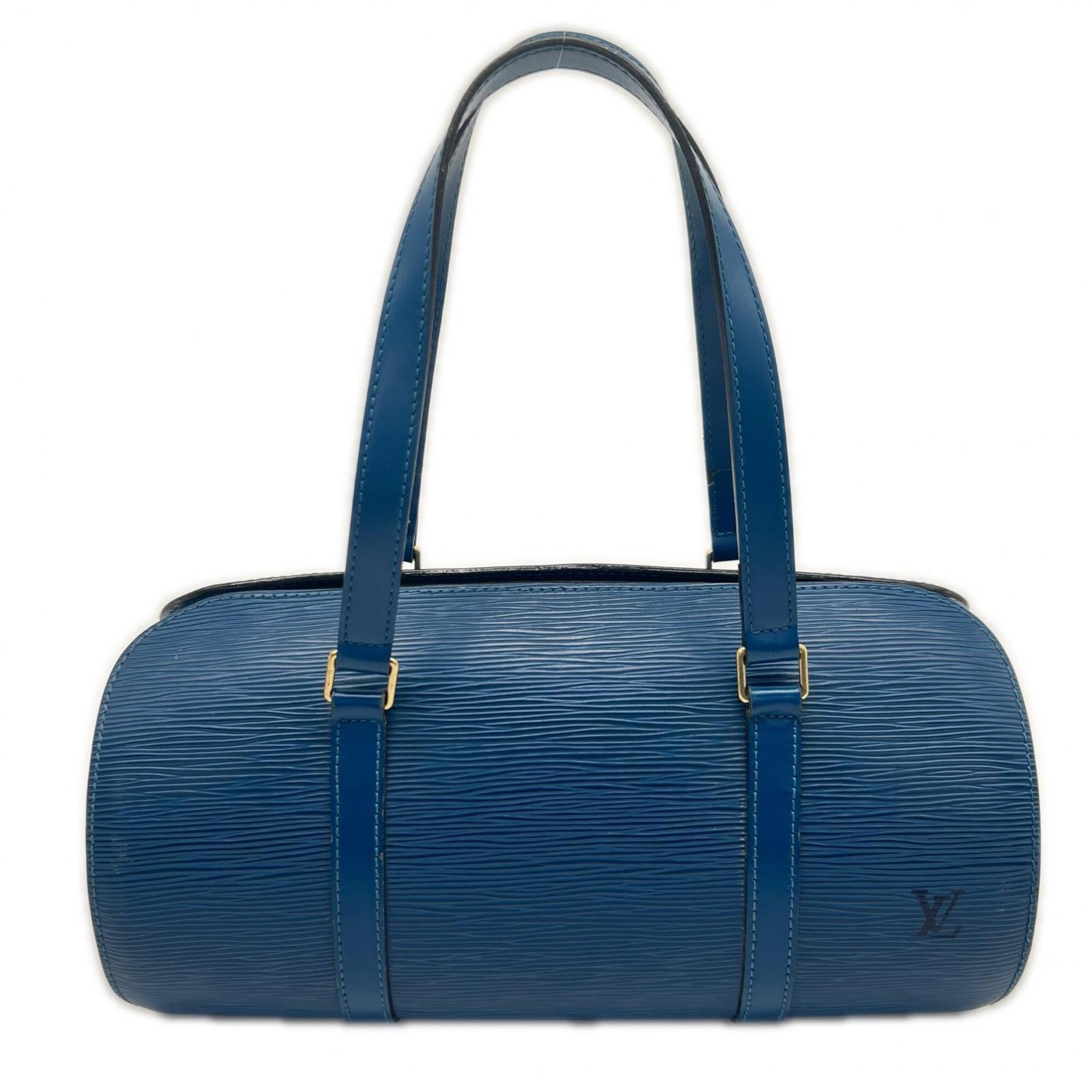 Louis Vuitton Toledo Blue Leather Handbag (Pre-Owned)